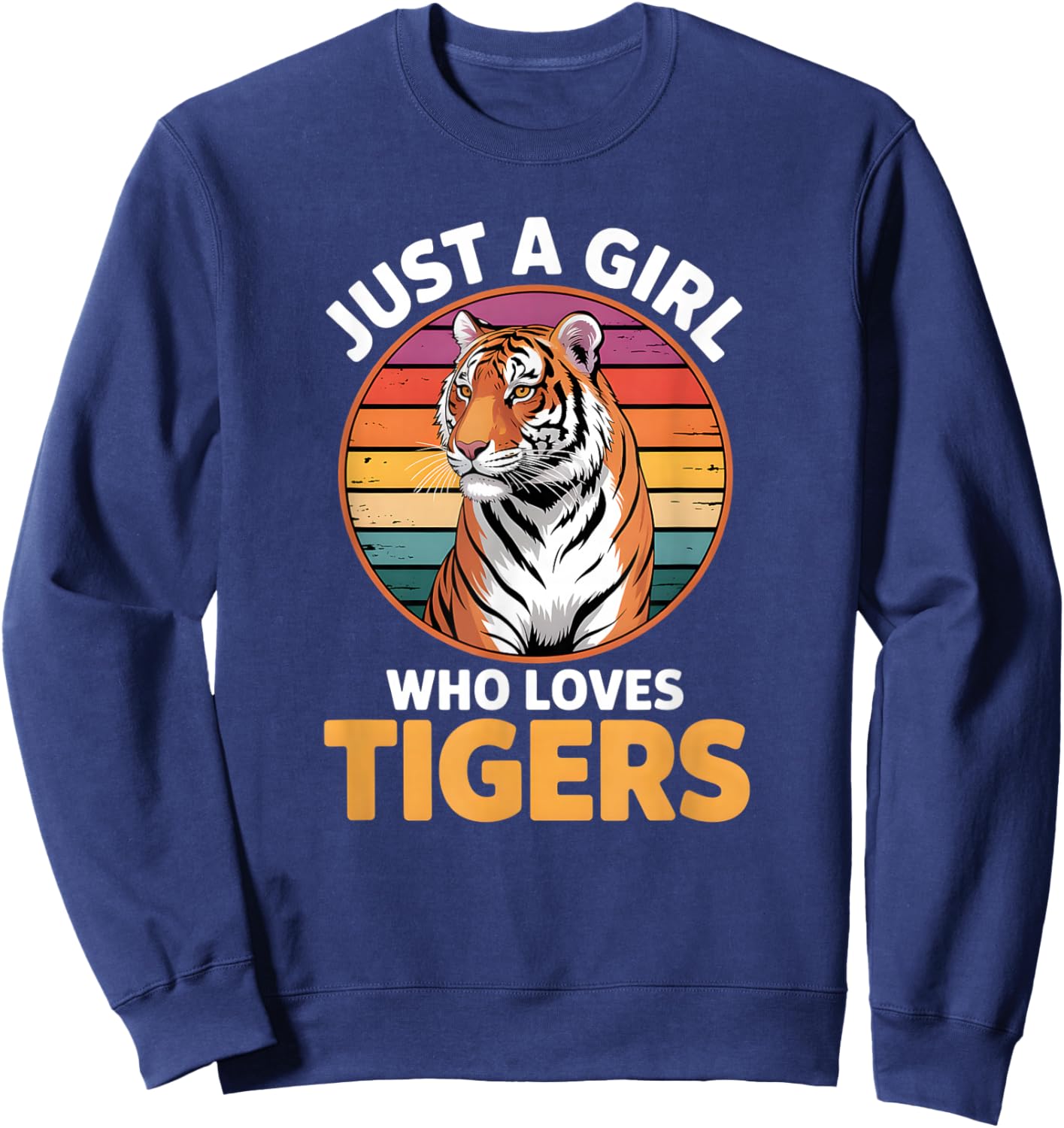 Girls Tiger Sweatshirt - Sweatshirt | Navy