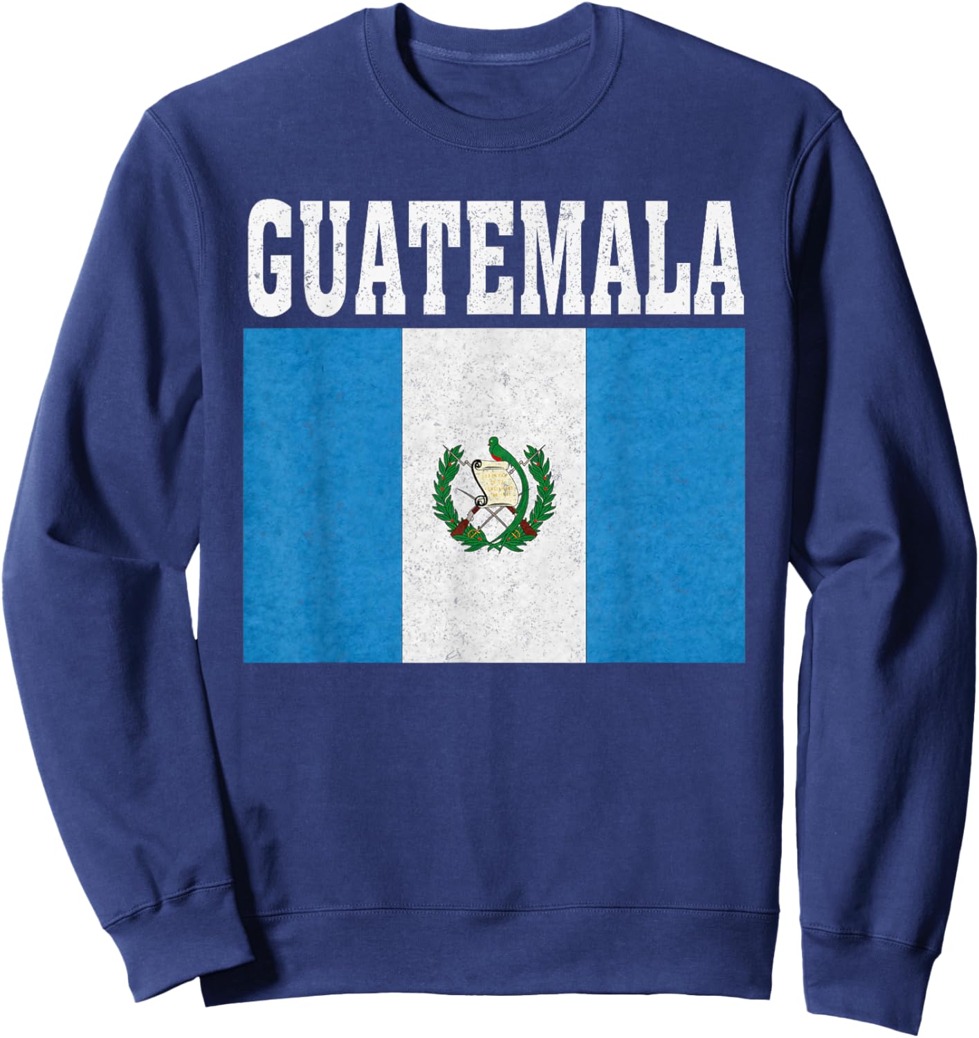 Guatemala Flag Patriotic National Roots Souvenir Sweatshirt - Sweatshirt | Navy