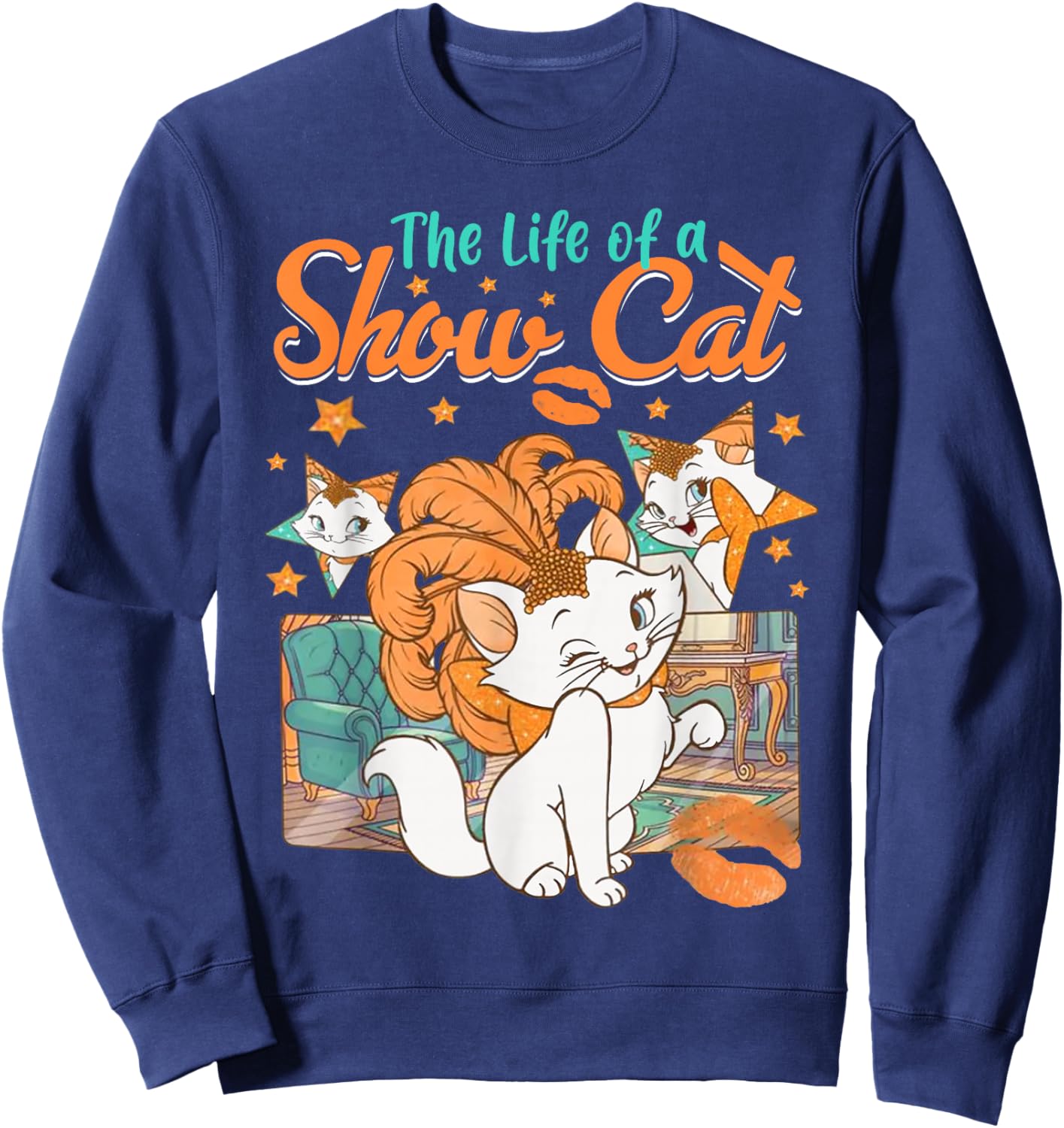 The Life of A Show Cat Girl Women Sweatshirt - Sweatshirt | Navy