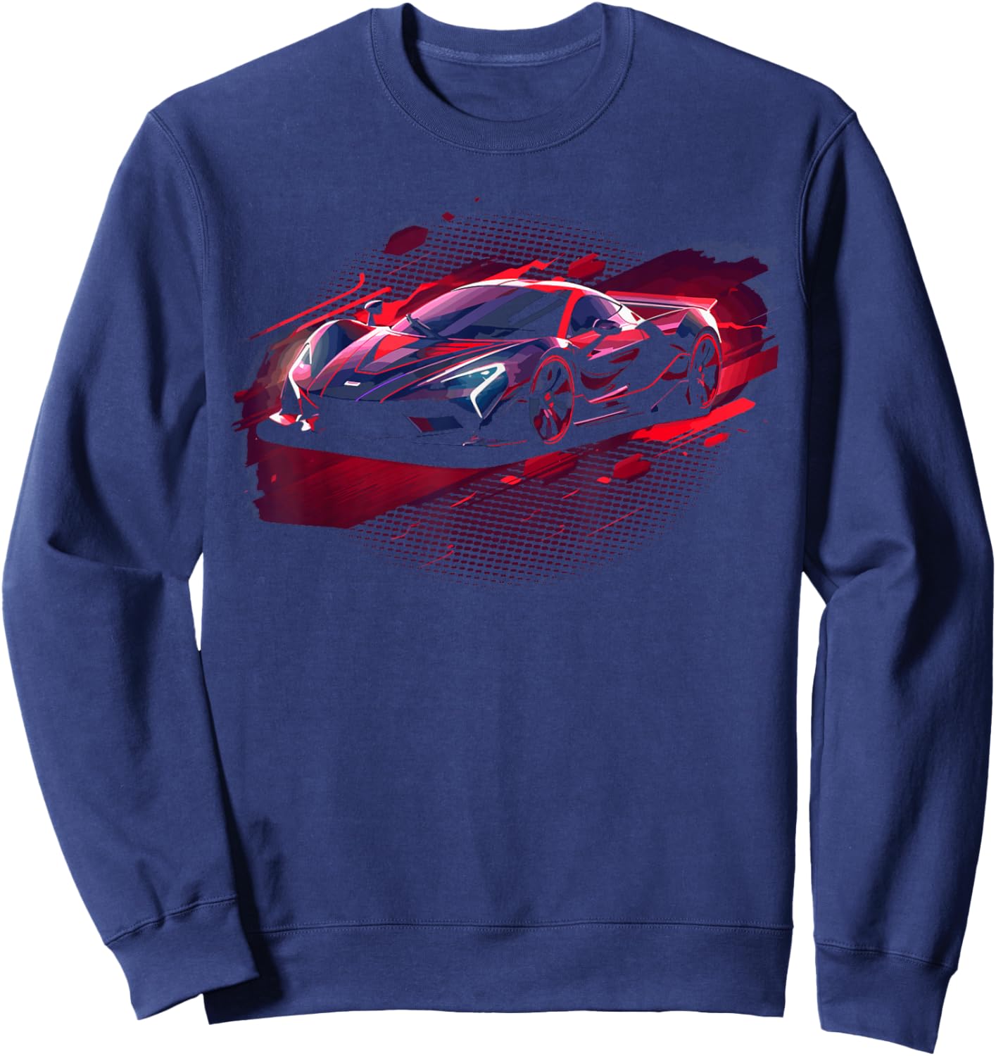 Supercar Sports Car Sweatshirt - Sweatshirt | Navy