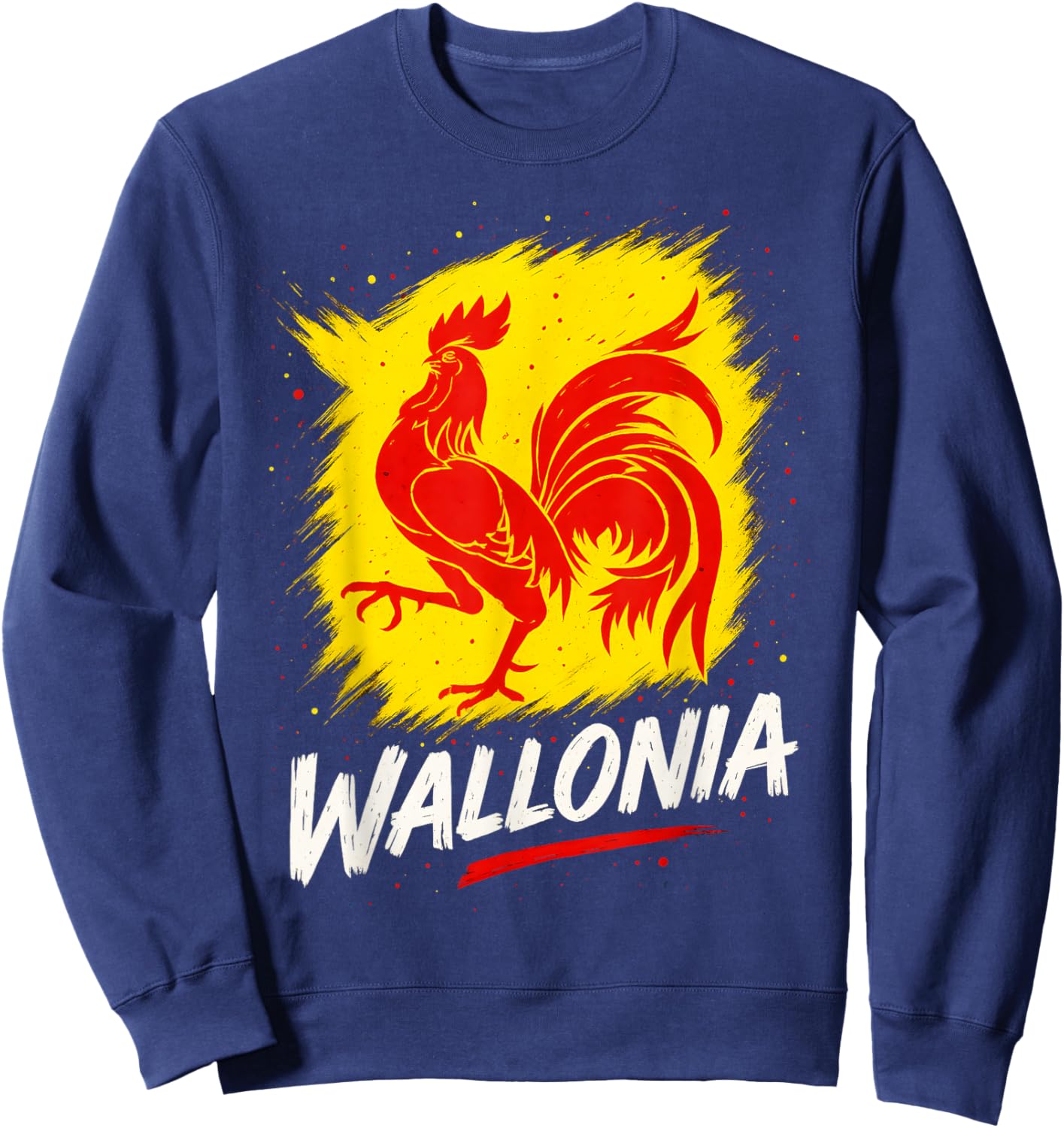 Wallonia Flag Walloon Pride Sweatshirt - Sweatshirt | Navy