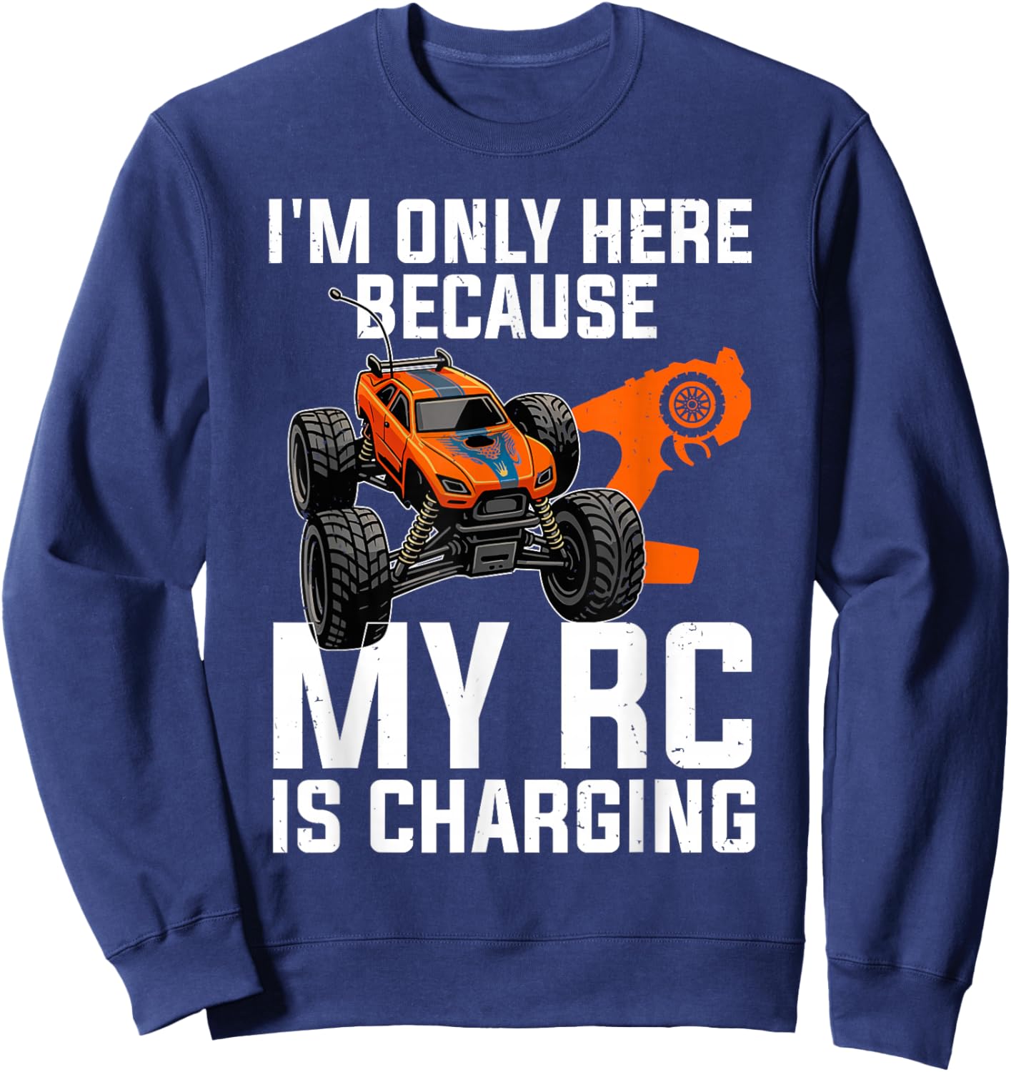 RC Car Design Women Kids RC Race Car Lover RC Car Sweatshirt - Sweatshirt | Navy