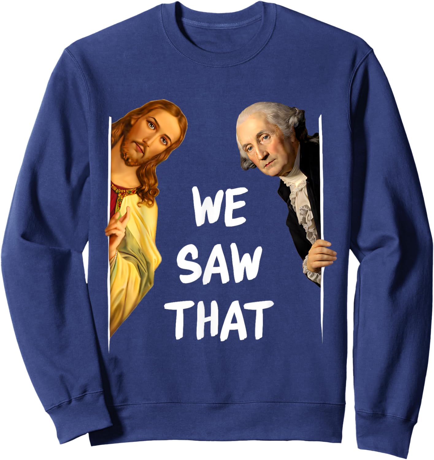 George Washington and Jesus Sweatshirt - Sweatshirt | Navy