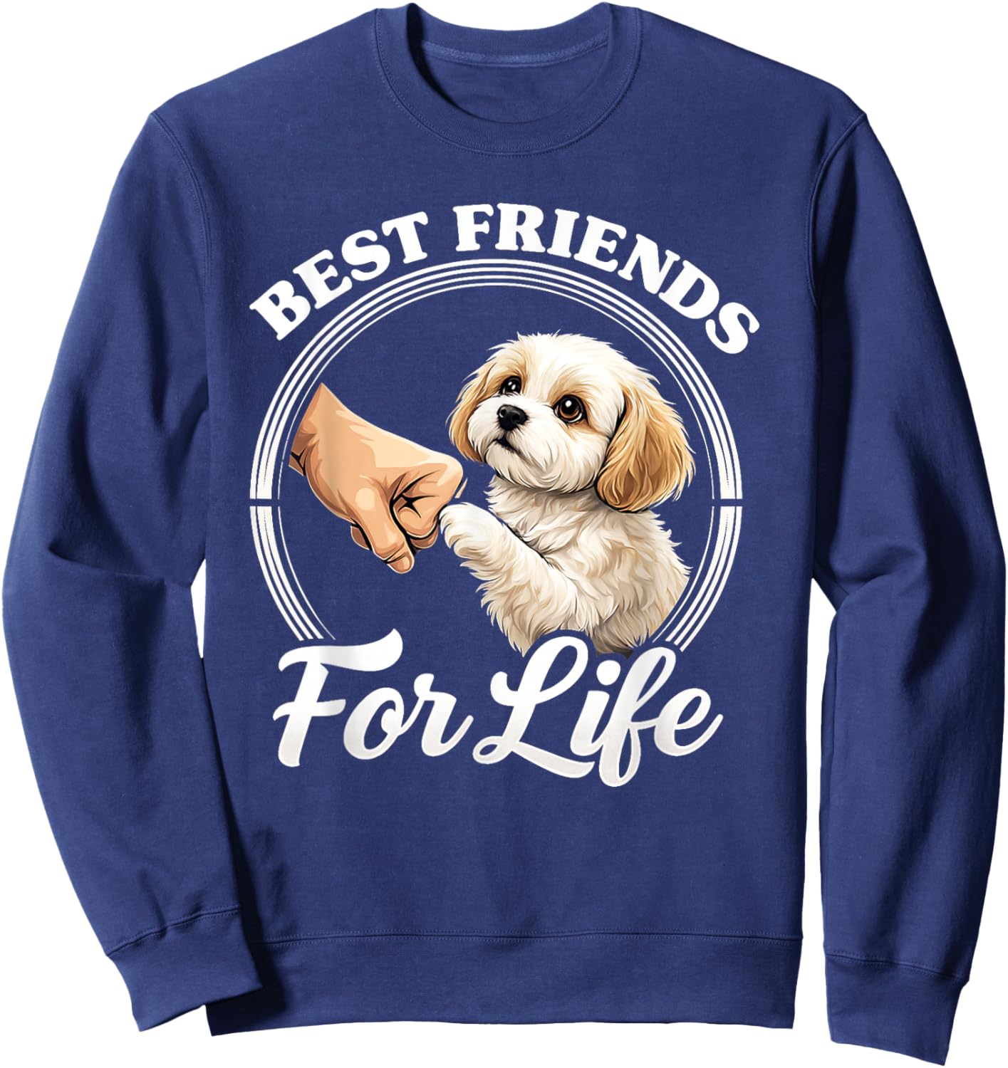 Cavachon Dog Lover Design Beautiful Cavachon Sweatshirt - Sweatshirt | Navy