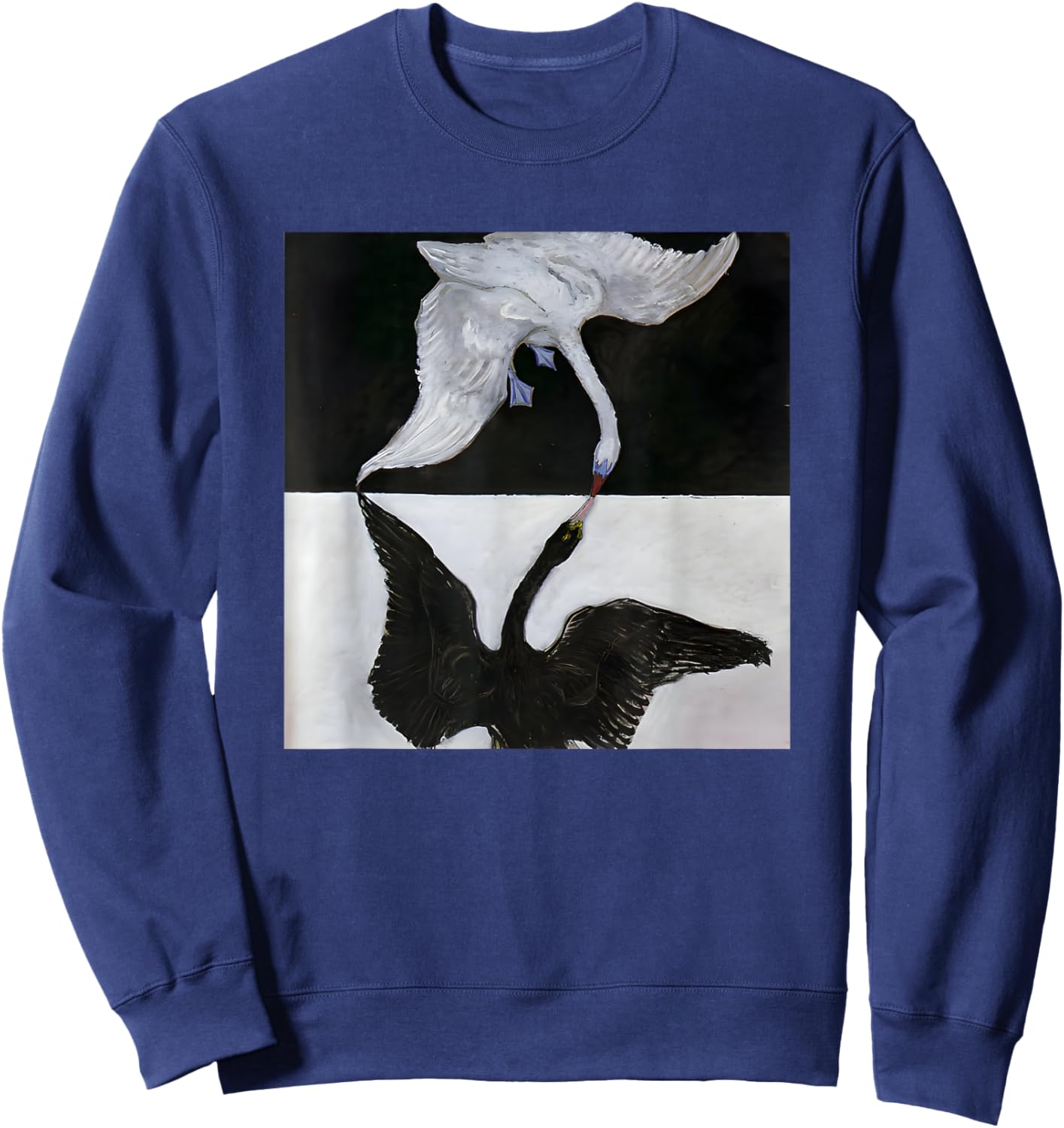 The Swan (No. 1) by Hilma af Klint (1915) Sweatshirt - Sweatshirt | Navy