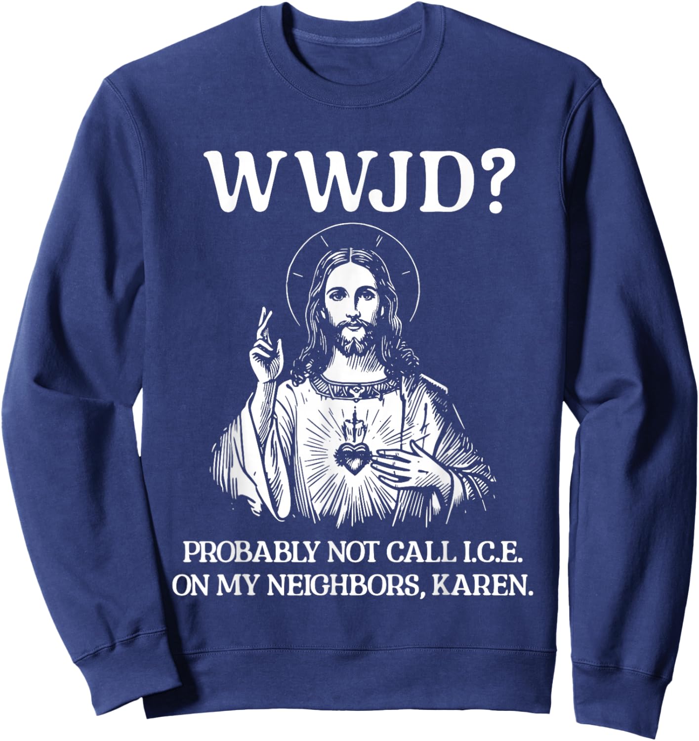 Jesus ICE Sweatshirt - Sweatshirt | Navy