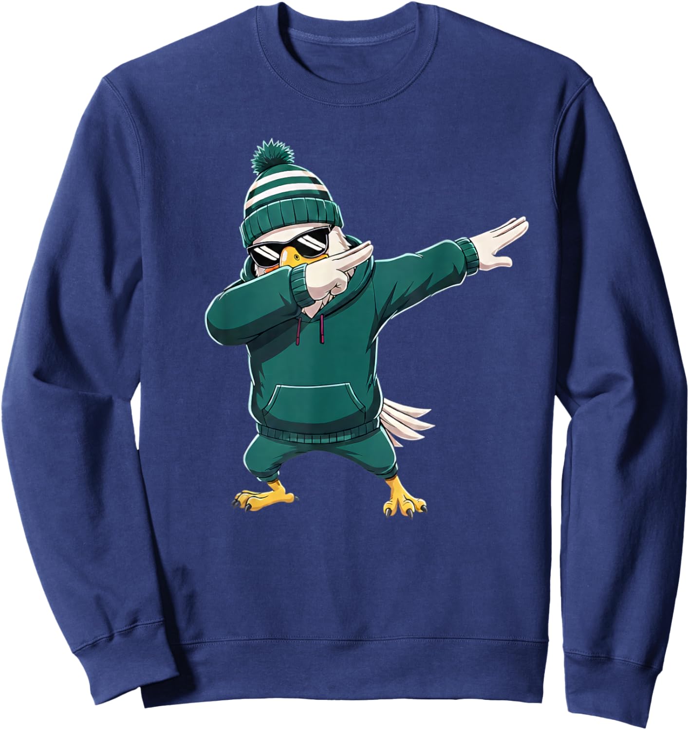 Eagle Dabbing Women Youth Toddler Kids Boys Girls Sweatshirt - Sweatshirt | Navy