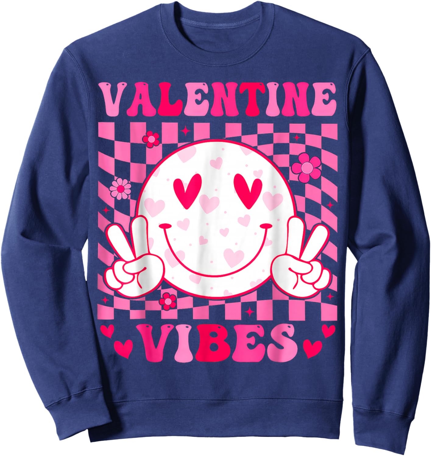 Valentine Vibes Sweatshirt - Sweatshirt | Navy
