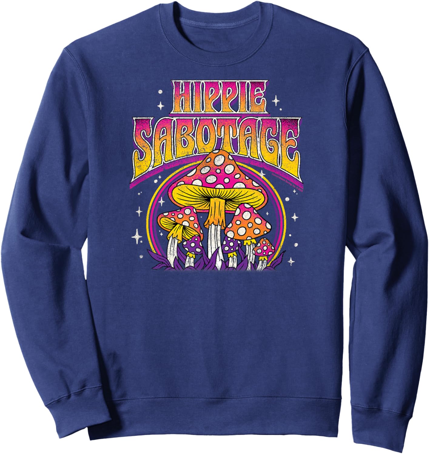 Hippie Sabotage - Mushroom Sweatshirt - Sweatshirt | Navy