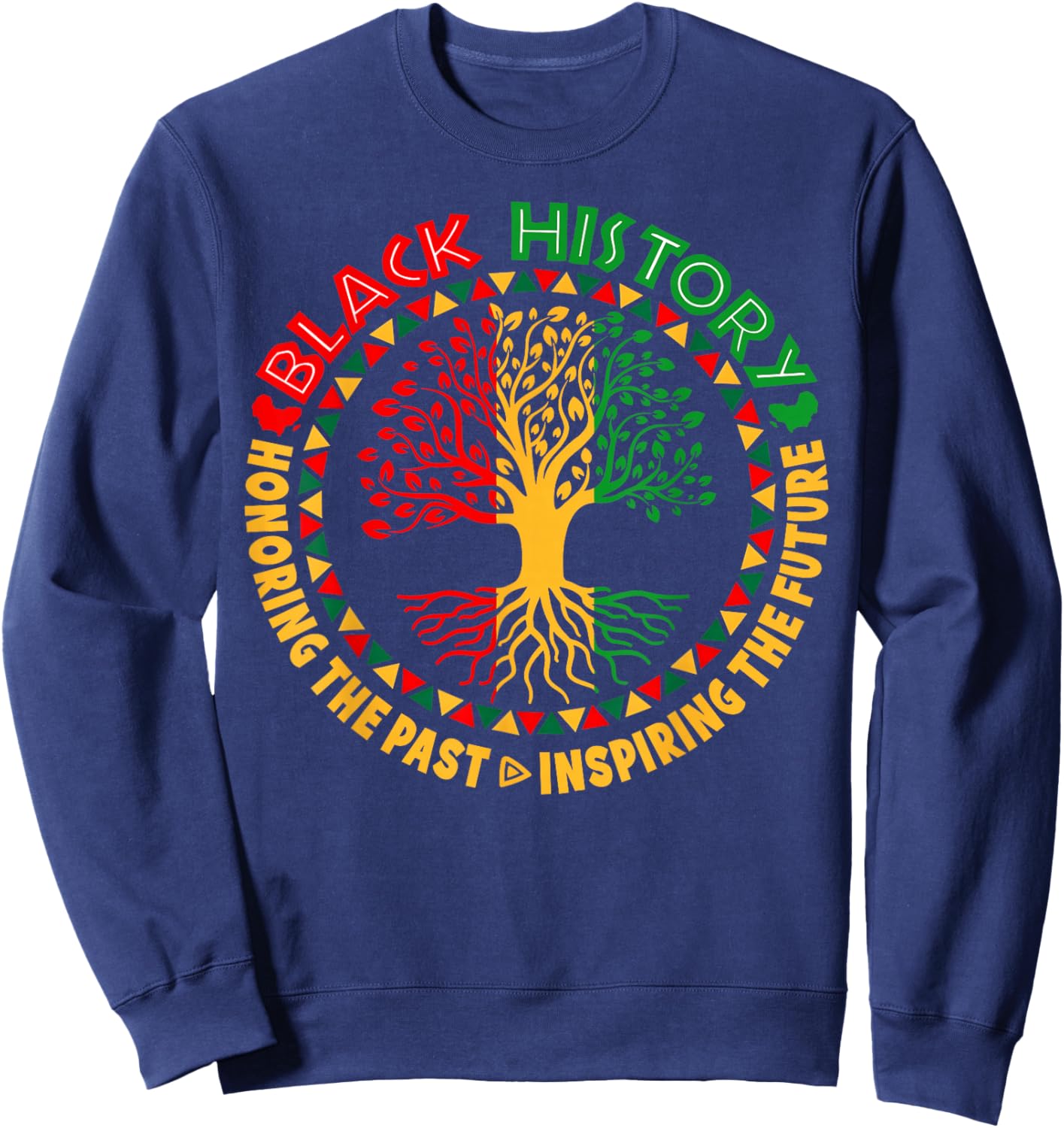 Honoring Past Inspiring Future Black History Men Women Kid Sweatshirt - Sweatshirt | Navy