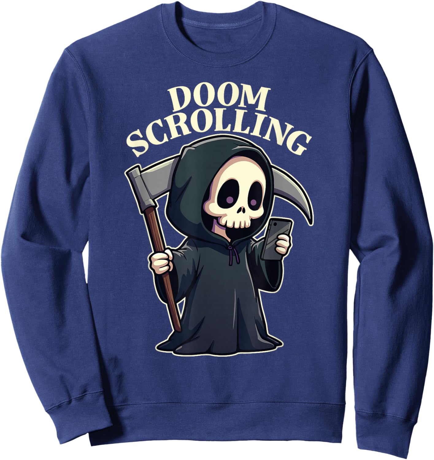 Doom Scrolling Sweatshirt - Sweatshirt | Navy