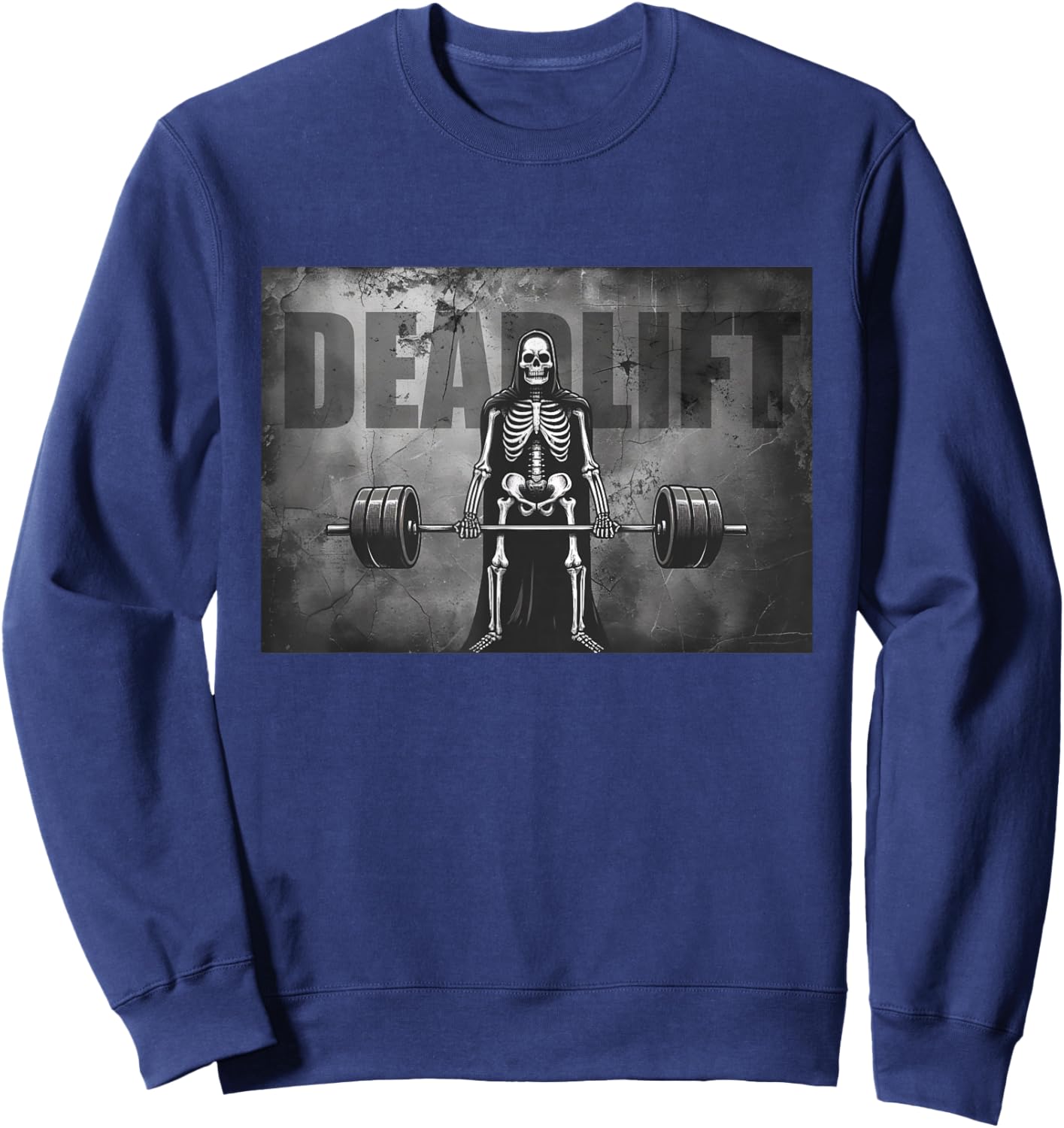 Deadlift Powerlifting Weightlifting Gym Sweatshirt - Sweatshirt | Navy