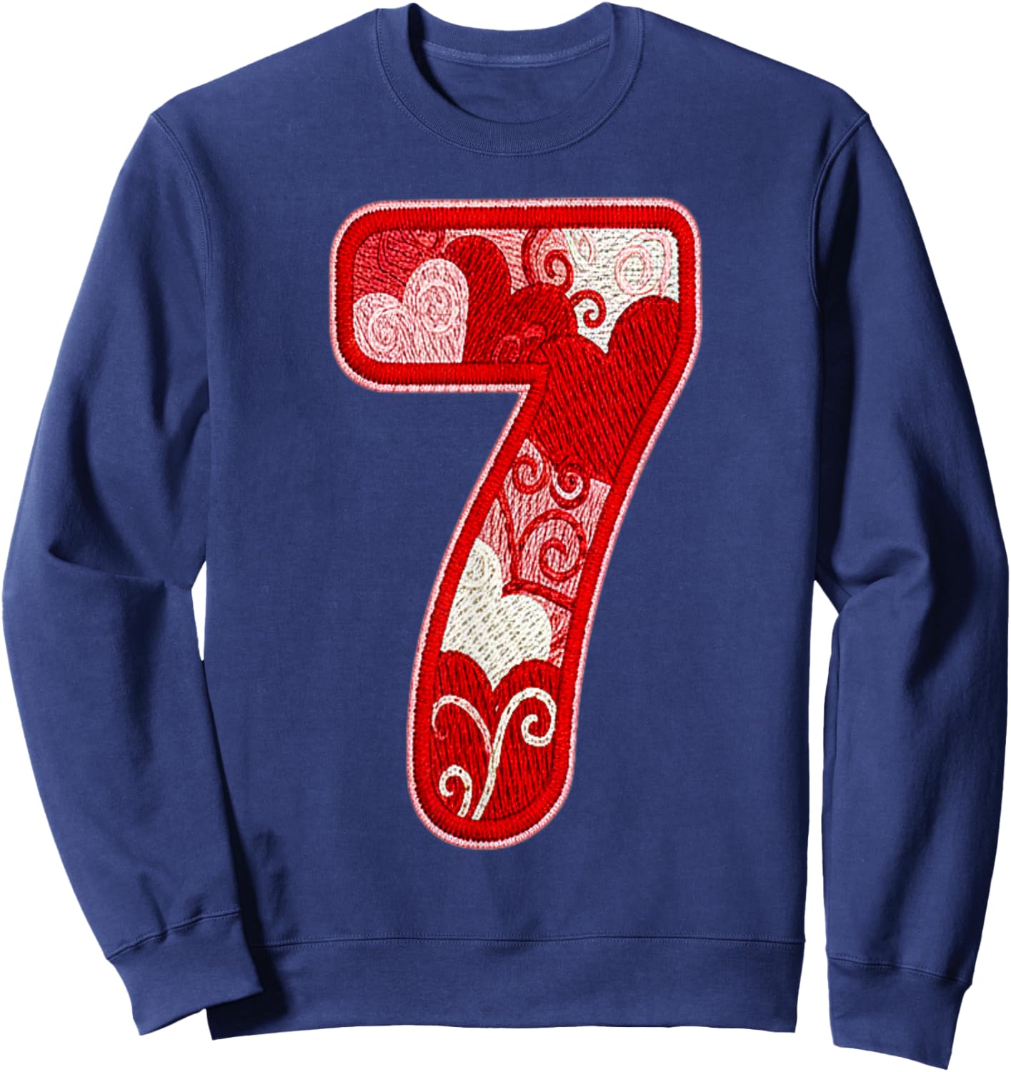 Funny 67 Meme Six Seven Heart Matching Couples Valentines Sweatshirt - Sweatshirt | Navy