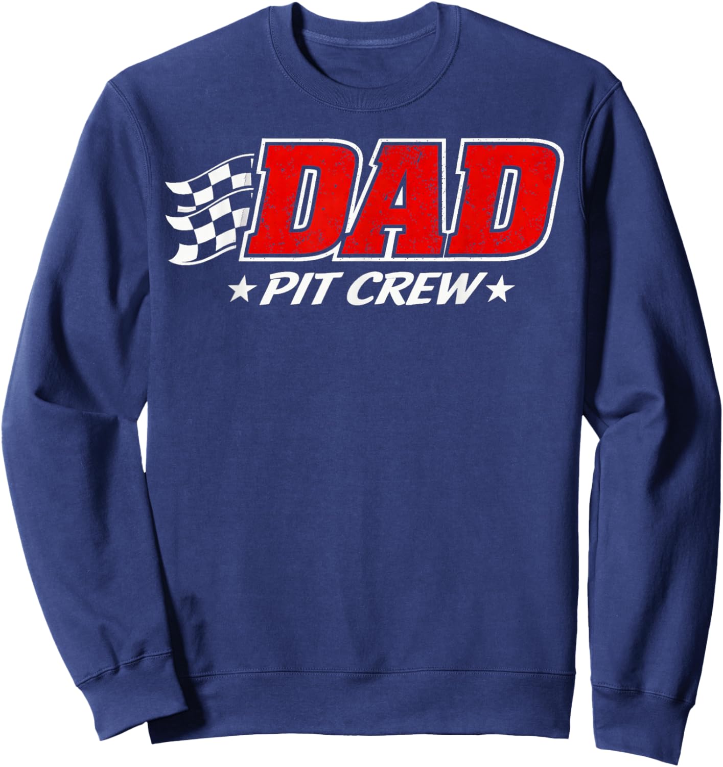Race Car Birthday Party Racing Family Matching Dad Pit Crew Sweatshirt - Sweatshirt | Navy