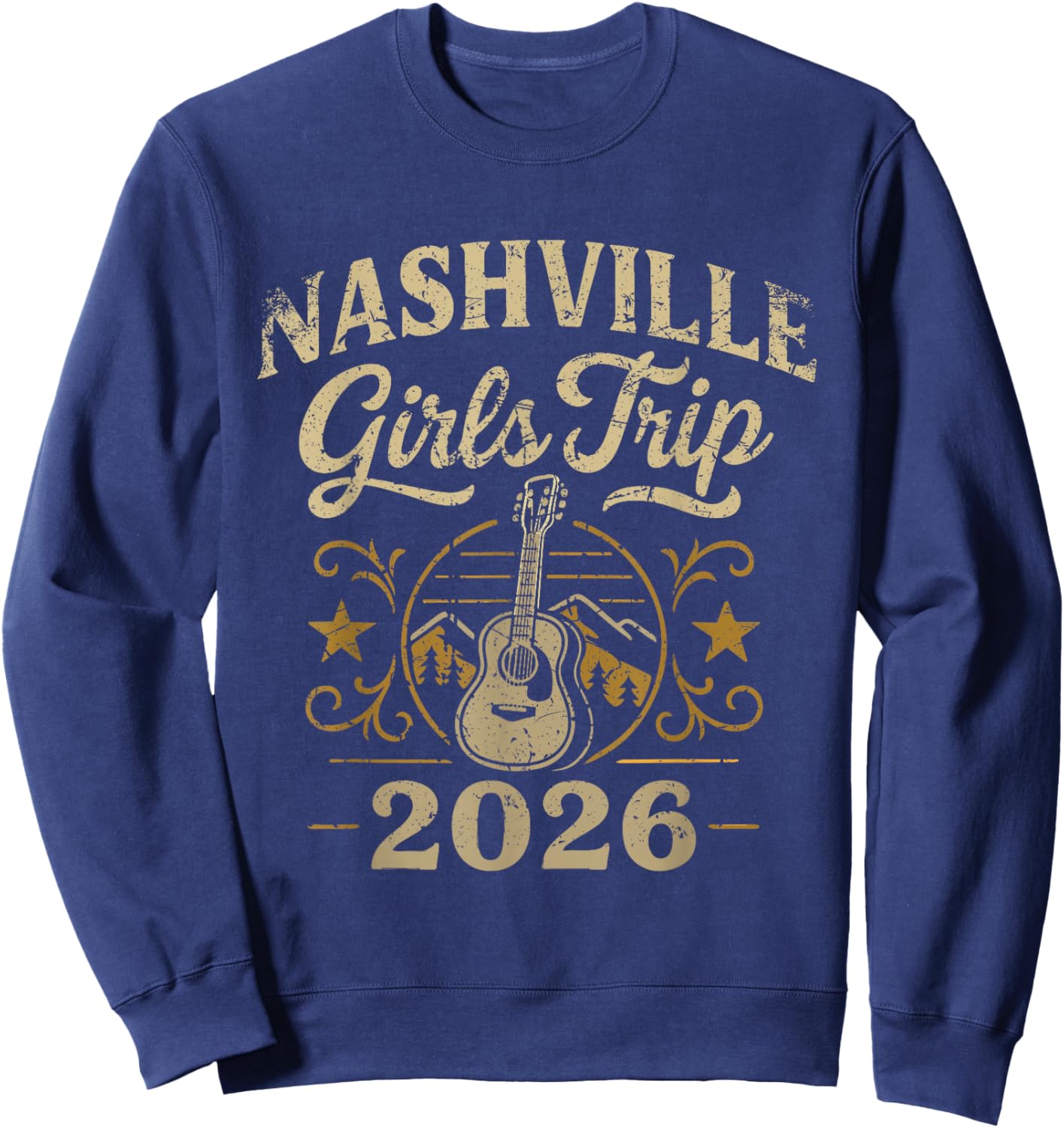 Girls Trip 2026 Nashville Music Friends Women's Sweatshirt - Sweatshirt | Navy