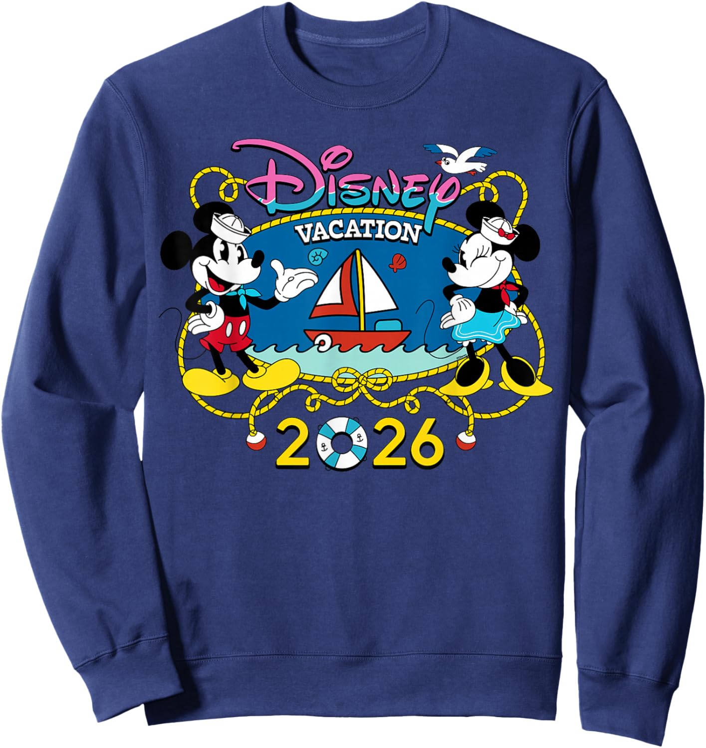 Disney Cruise Mickey & Minnie Group Vacation 2026 Matching Sweatshirt - Sweatshirt | Navy