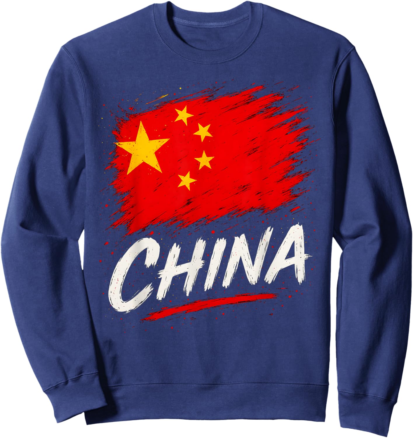 China Chinese Flag Sweatshirt - Sweatshirt | Navy