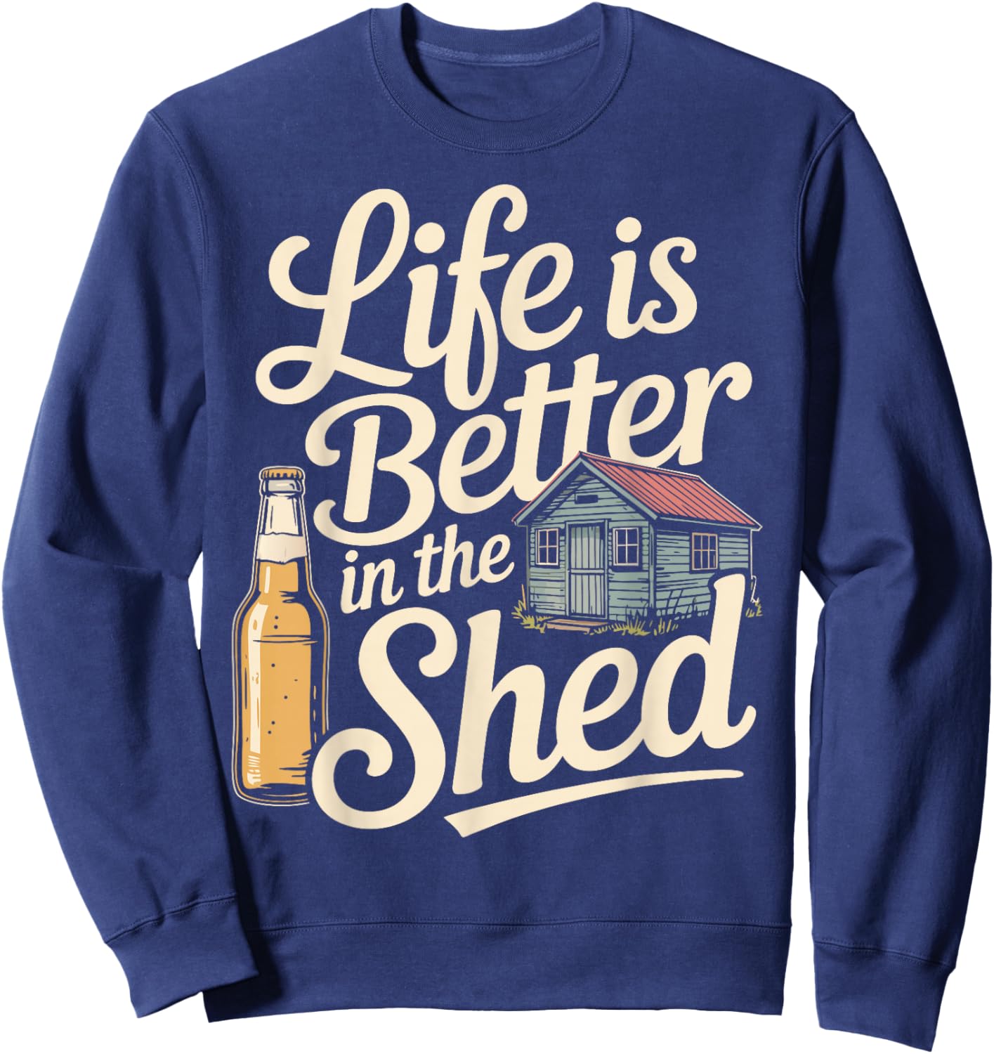 Funny Shed Bar Sweatshirt - Sweatshirt | Navy