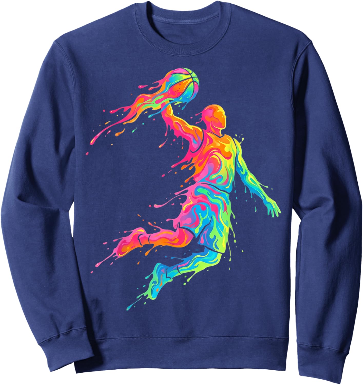 Basketball Player Men Kids Boys Sweatshirt - Sweatshirt | Navy