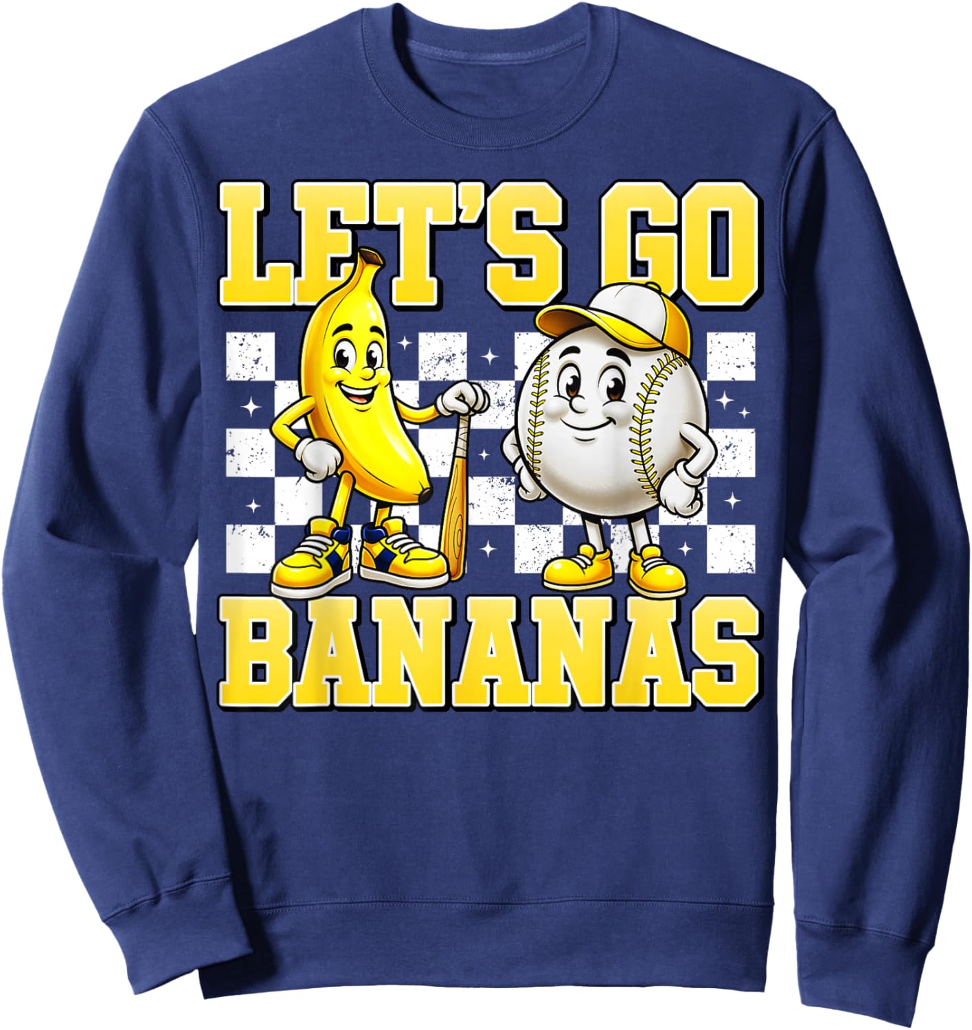 Lets Go Banana Women Youth Kids Toddler Boys Girls Sweatshirt - Sweatshirt | Navy