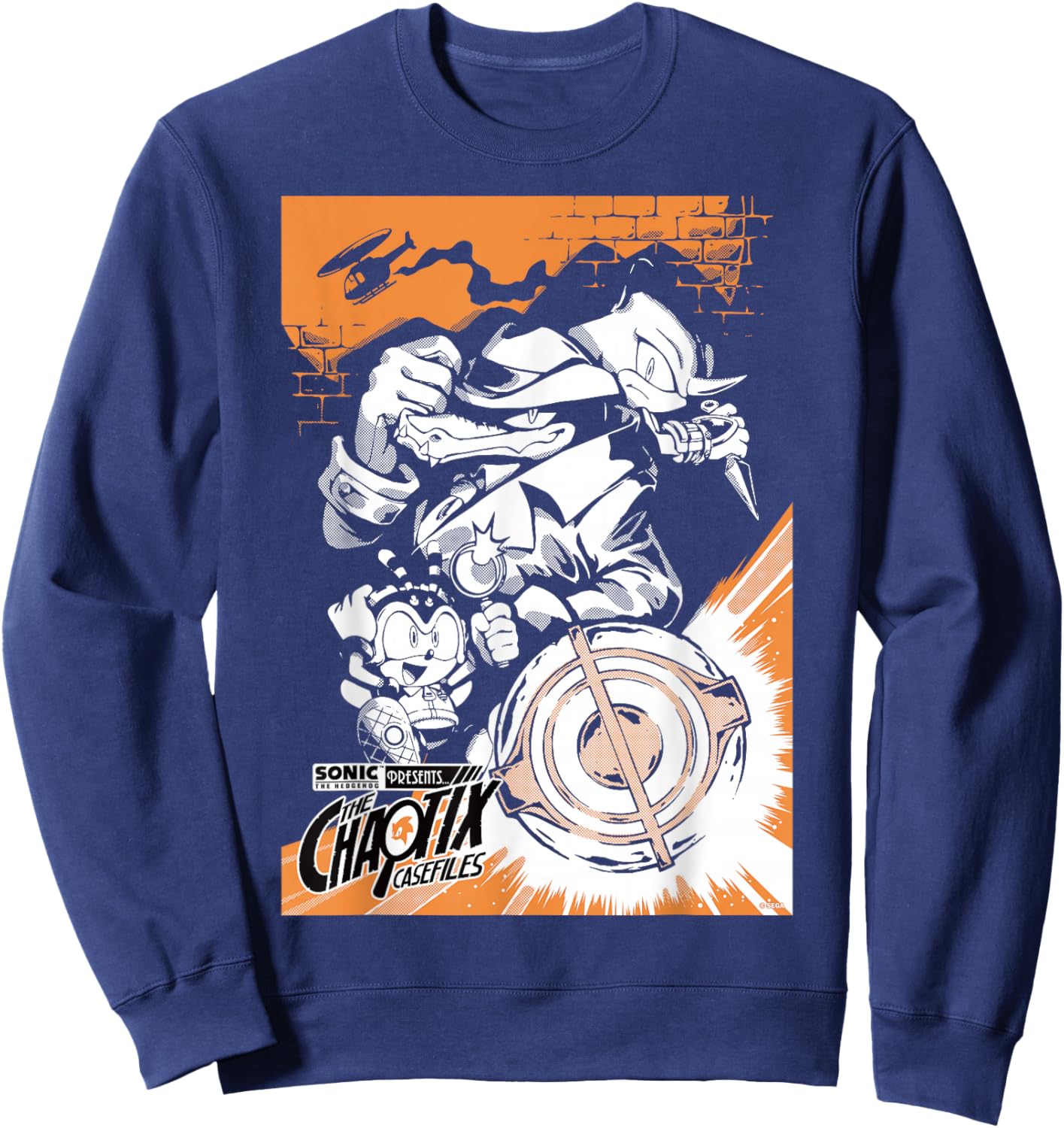 Sonic The Hedgehog Chaotix Casefiles Main Art Sweatshirt - Sweatshirt | Navy