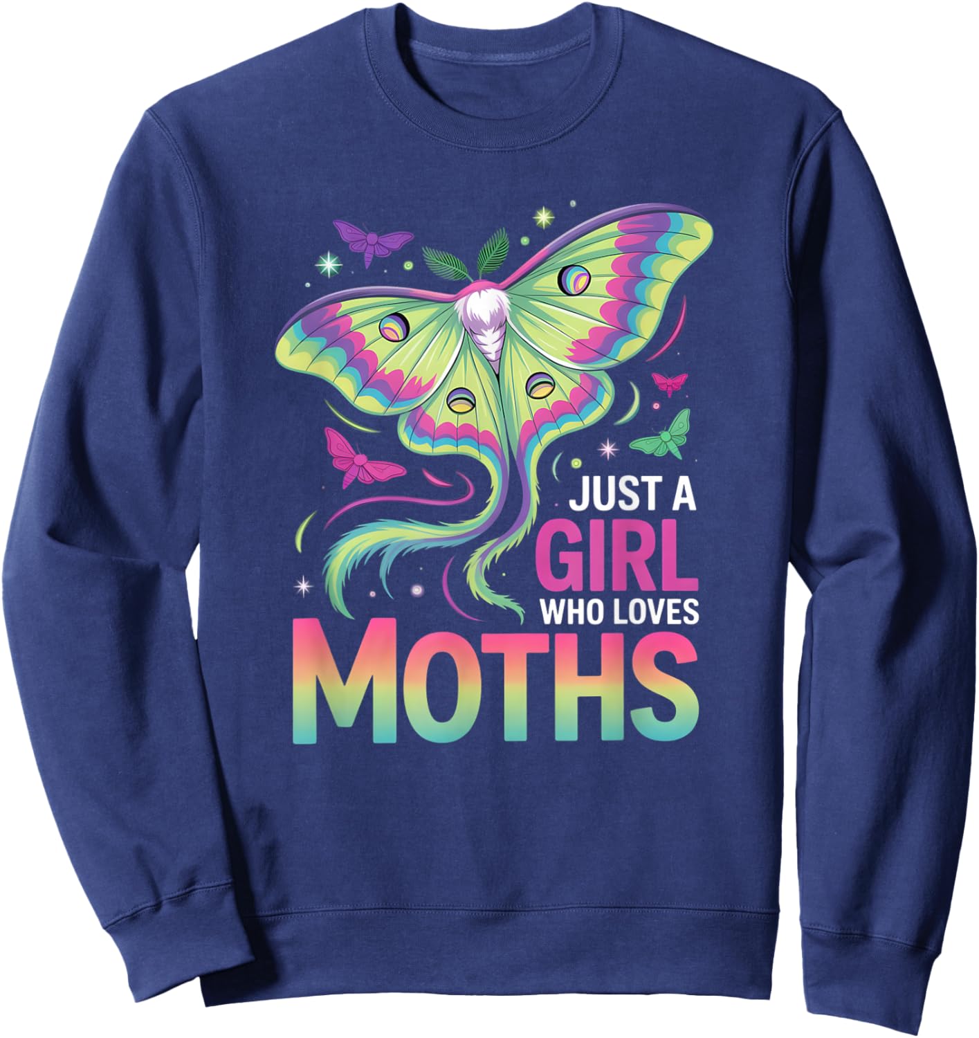Girls Moth Sweatshirt - Sweatshirt | Navy