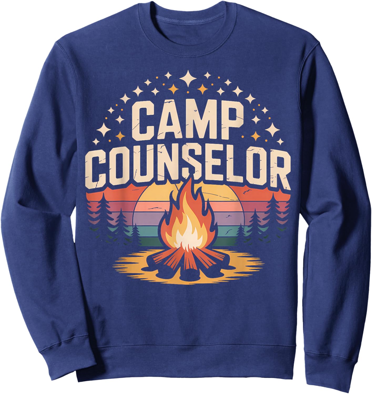 Camp Counselor for Summer Camps Staff Sweatshirt - Sweatshirt | Navy