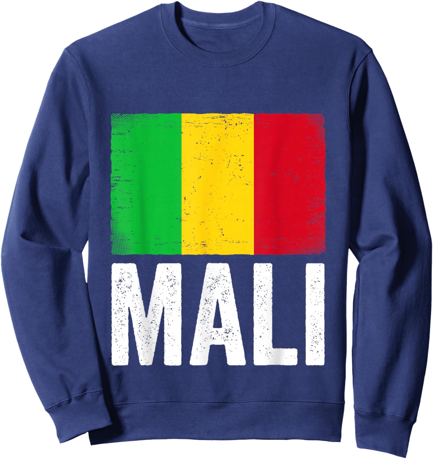 Malian Flag Mali Sweatshirt - Sweatshirt | Navy