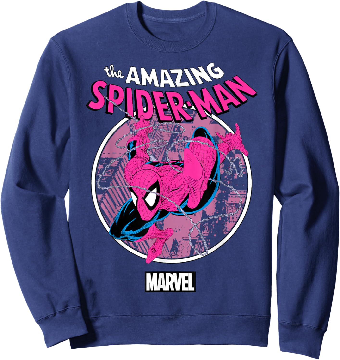 Marvel Comics Spider-Man City Swing Classic Sweatshirt - Sweatshirt | Navy