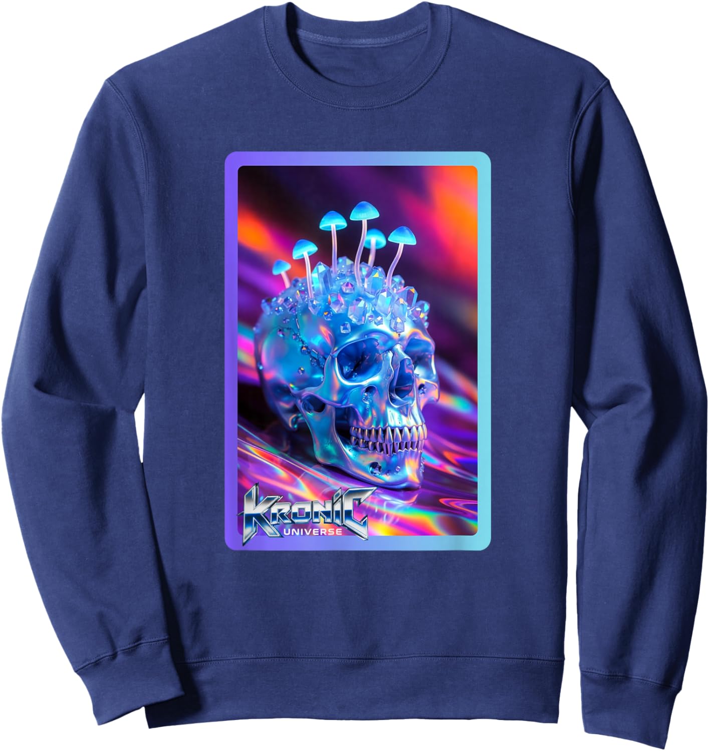 Blue Shroom Head Sweatshirt - Sweatshirt | Navy