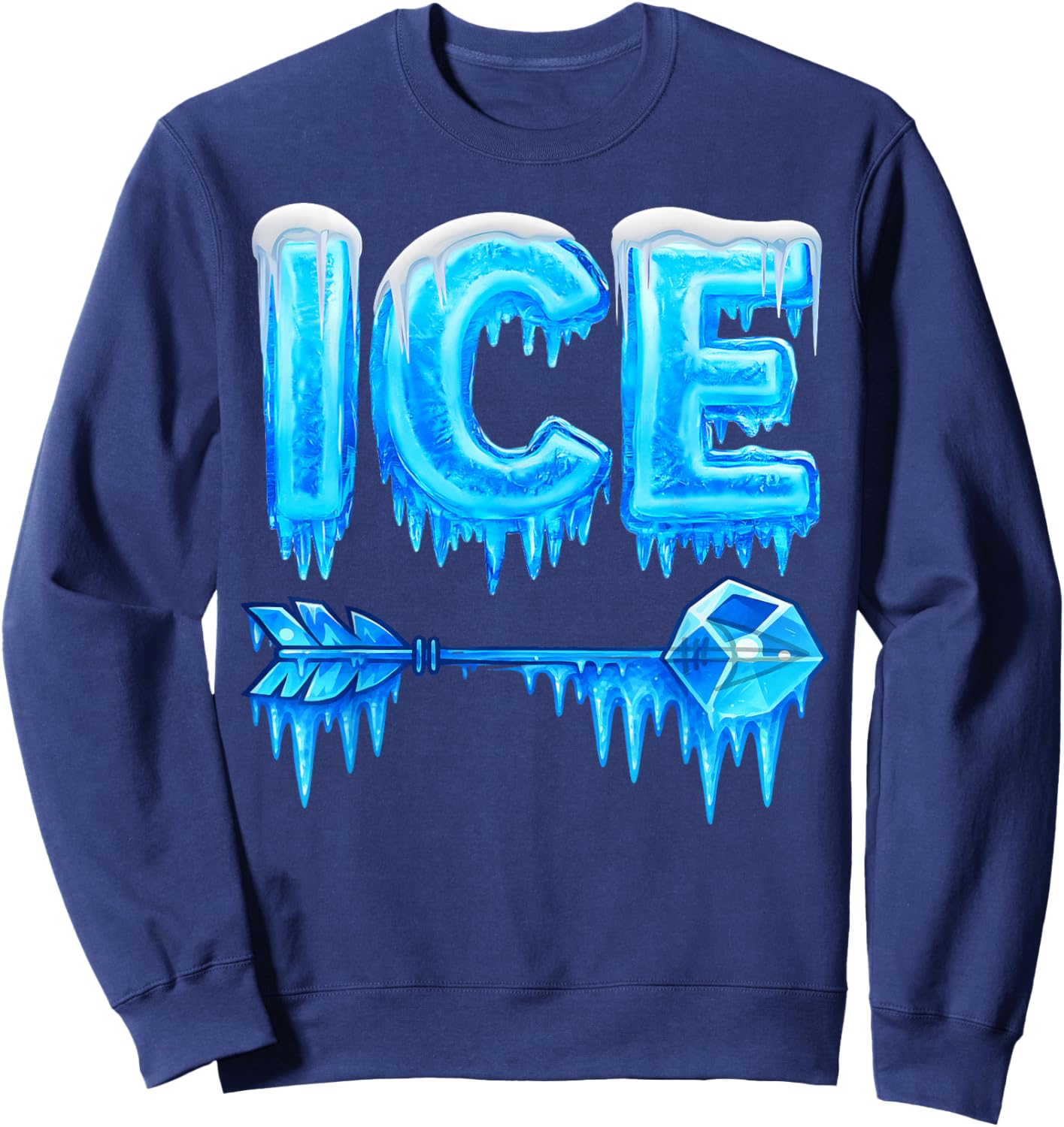 Funny Ice This is Fire Costume Halloween Family Matching Sweatshirt - Sweatshirt | Navy