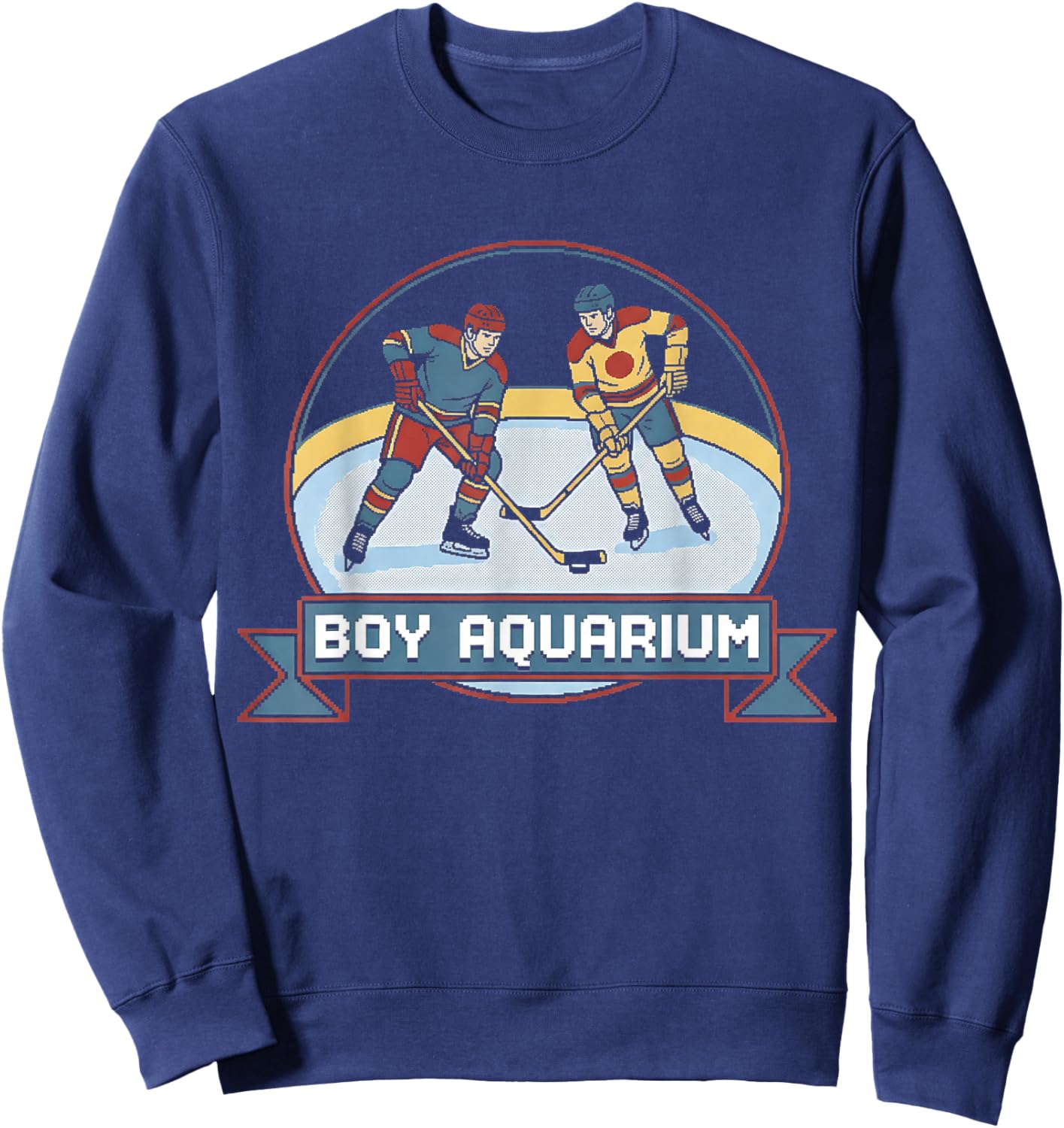 Boy Aquarium Hockey Shirt Sweatshirt - Sweatshirt | Navy