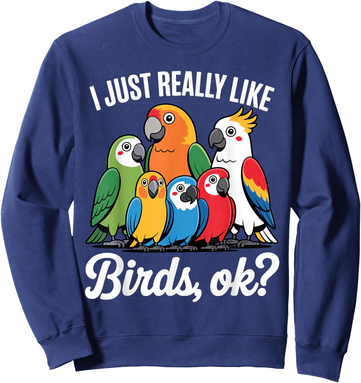 Funny Bird Watching Art Women Bird Watcher Birding Sweatshirt - Sweatshirt | Navy
