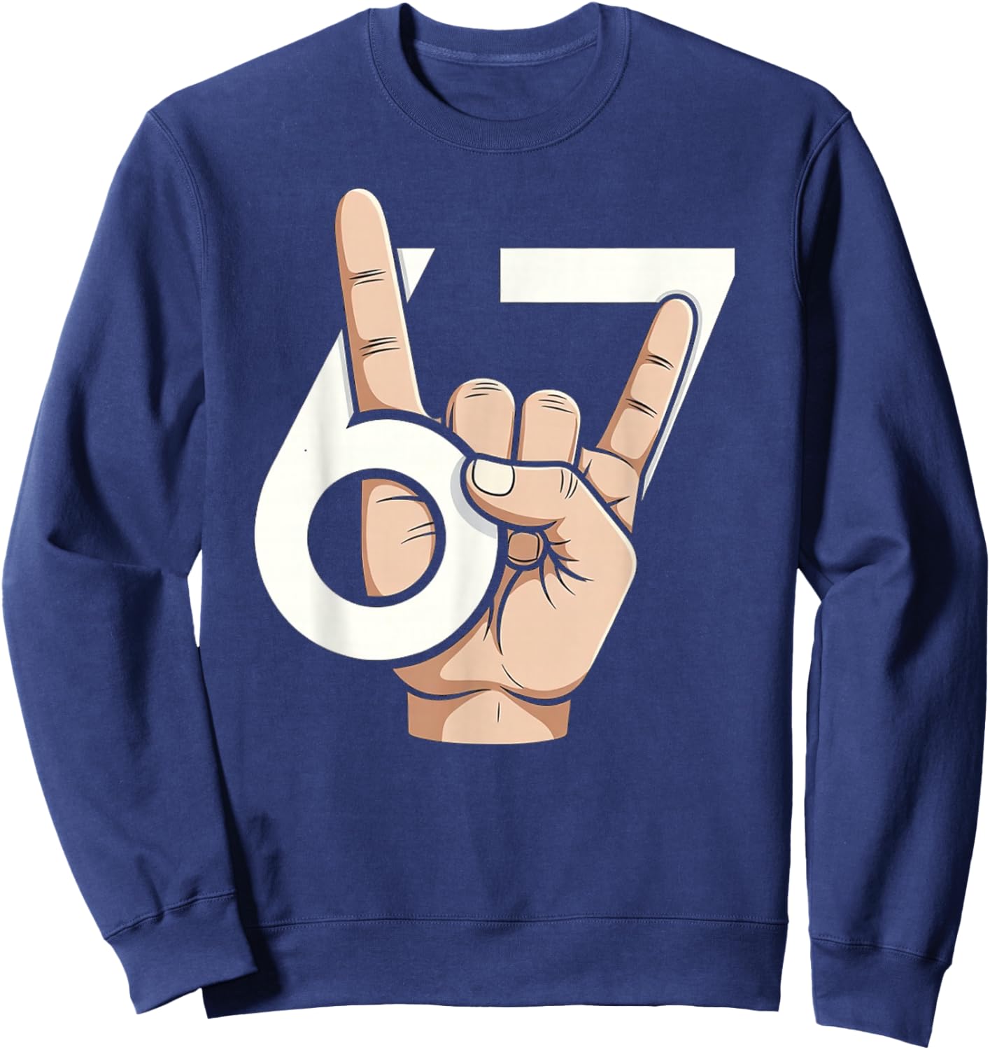 67 Meme Sweatshirt - Sweatshirt | Navy