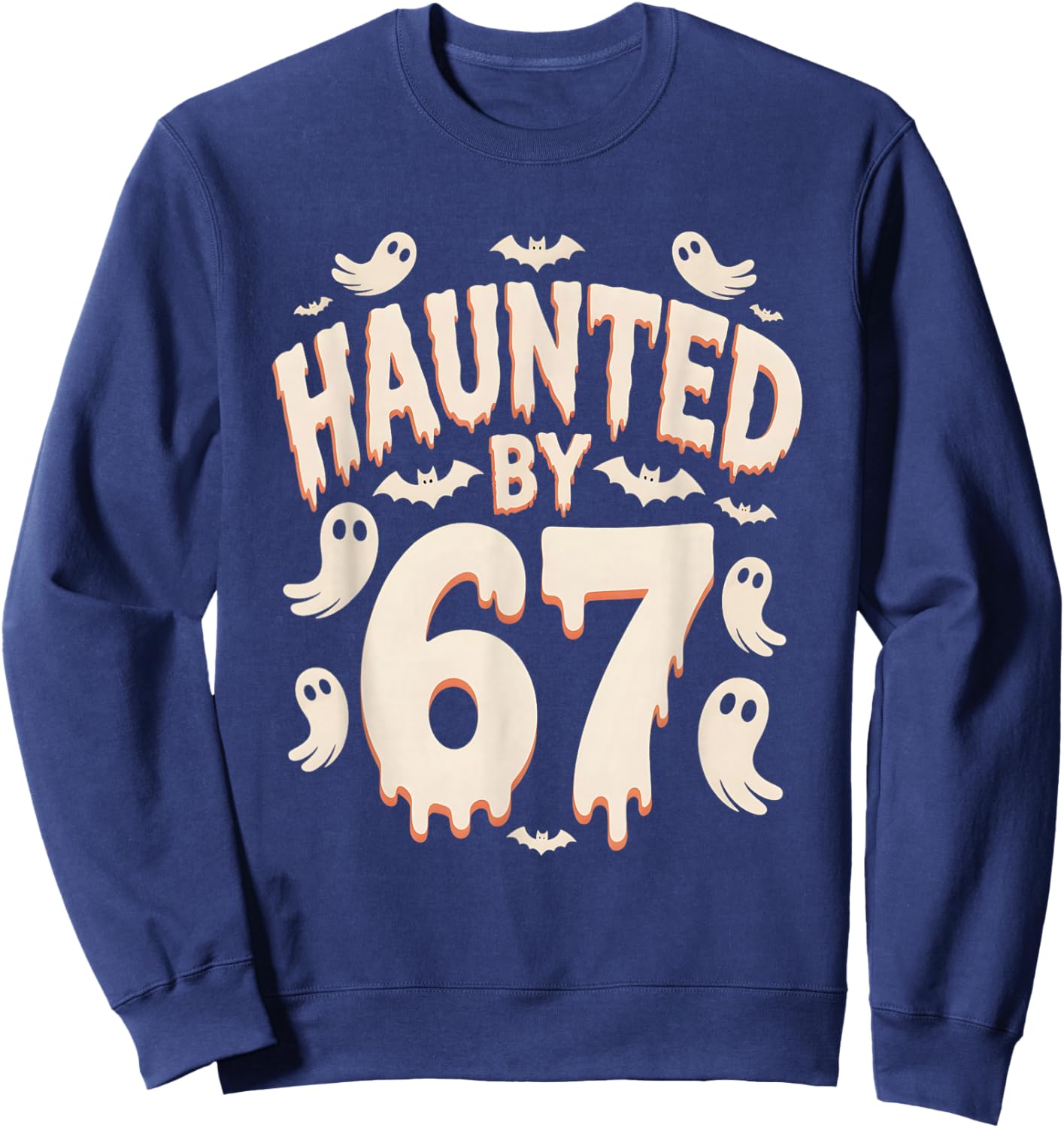 Haunted by 67 Halloween Six Seven Sweatshirt - Sweatshirt | Navy