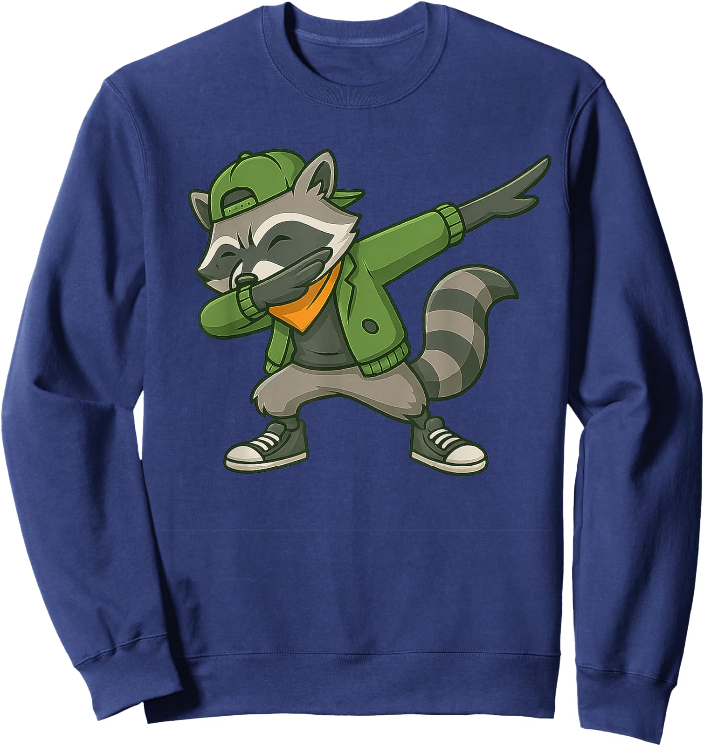 Raccoon Dab Streetwear Classic Funny Gifts Women Kid Sweatshirt - Sweatshirt | Navy