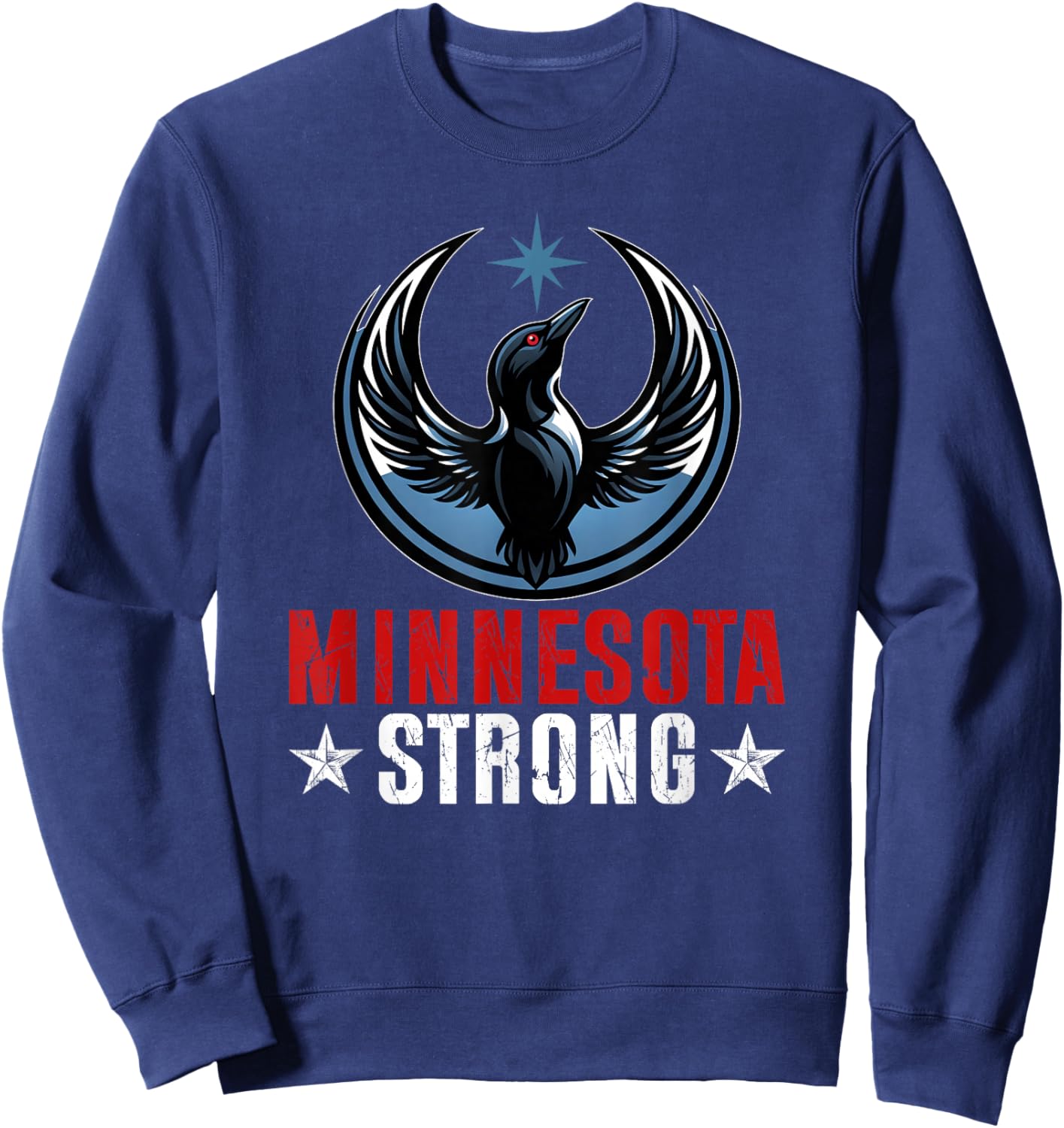Retro Vintage Minnesota Strong Sweatshirt - Sweatshirt | Navy