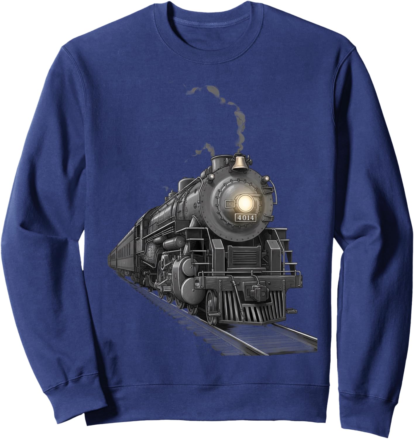 Steam Locomotive 4014 Train Engine Vintage Railroad Boys Sweatshirt - Sweatshirt | Navy