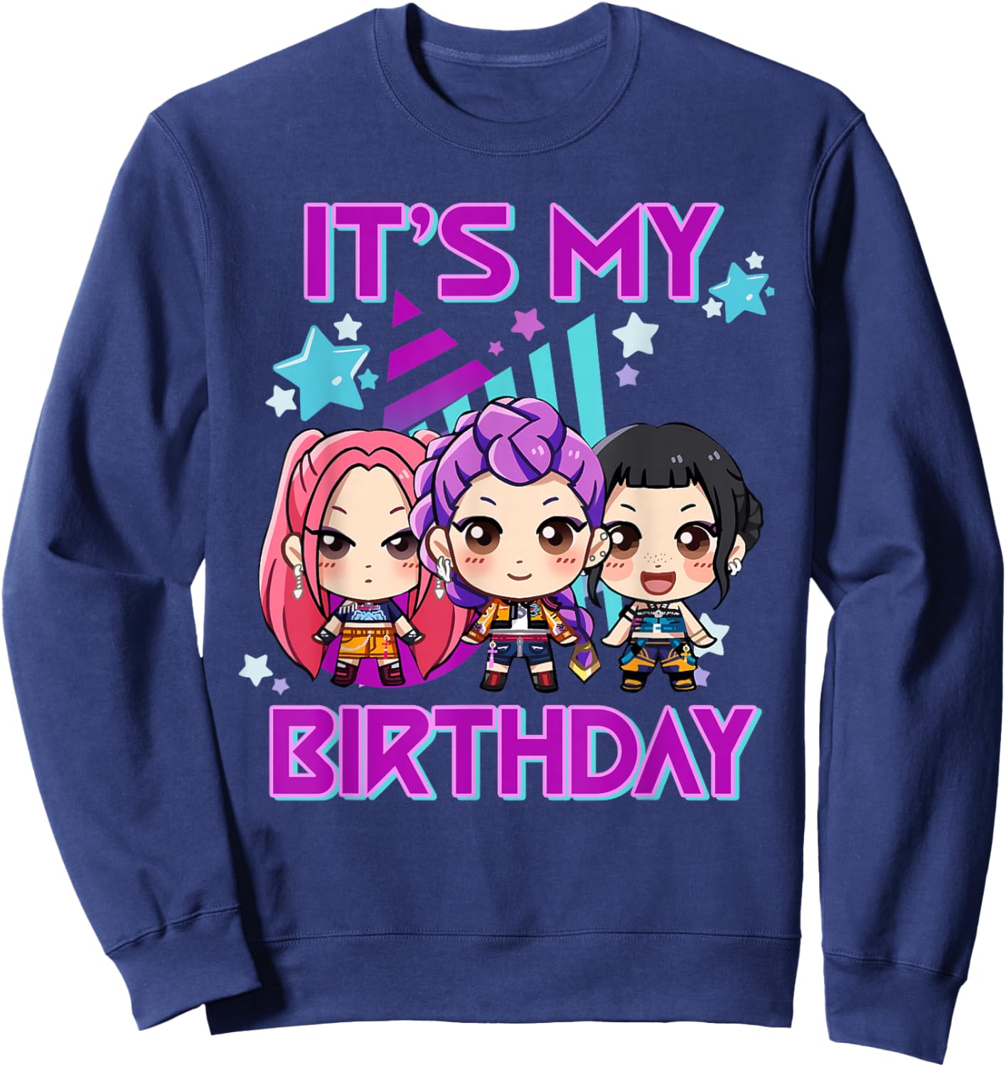 It's My Birthday K pop Kids Birthday Girls K-pop Sweatshirt - Sweatshirt | Navy