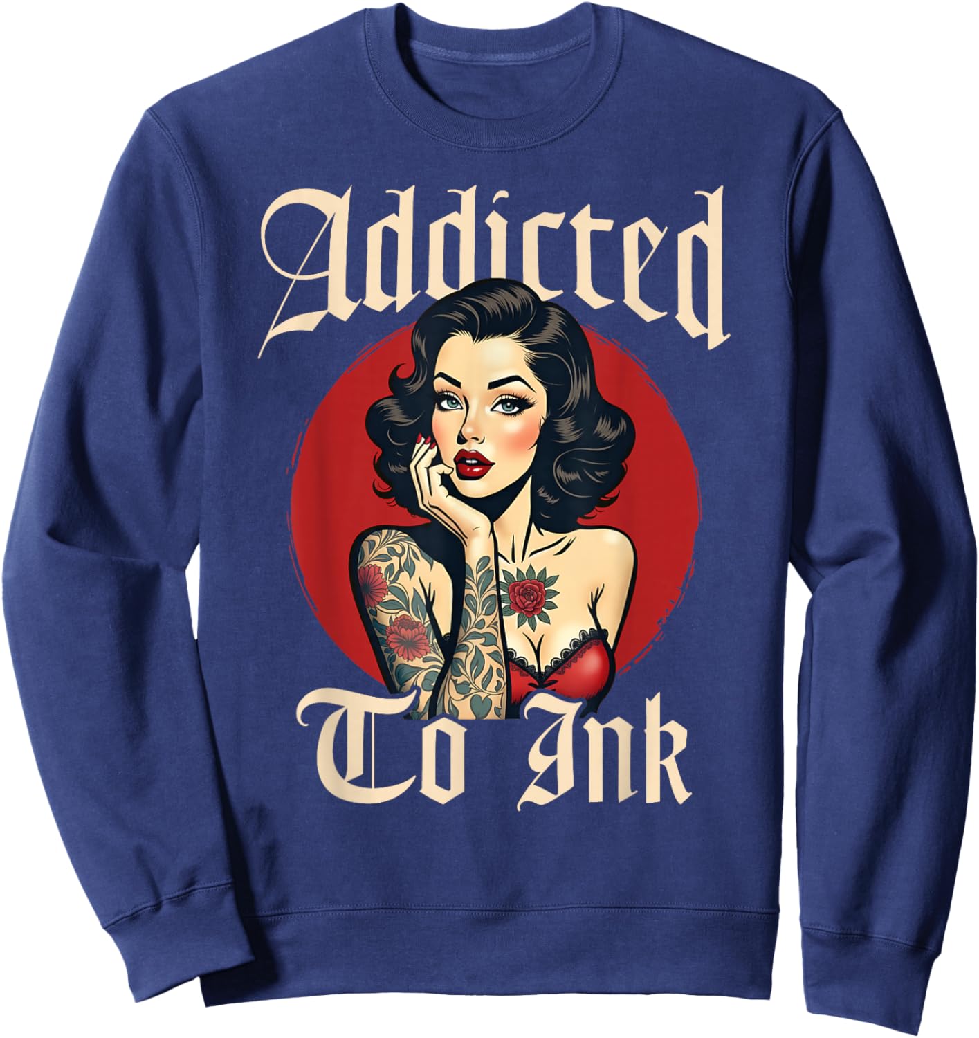 Addicted to Ink Sweatshirt - Sweatshirt | Navy