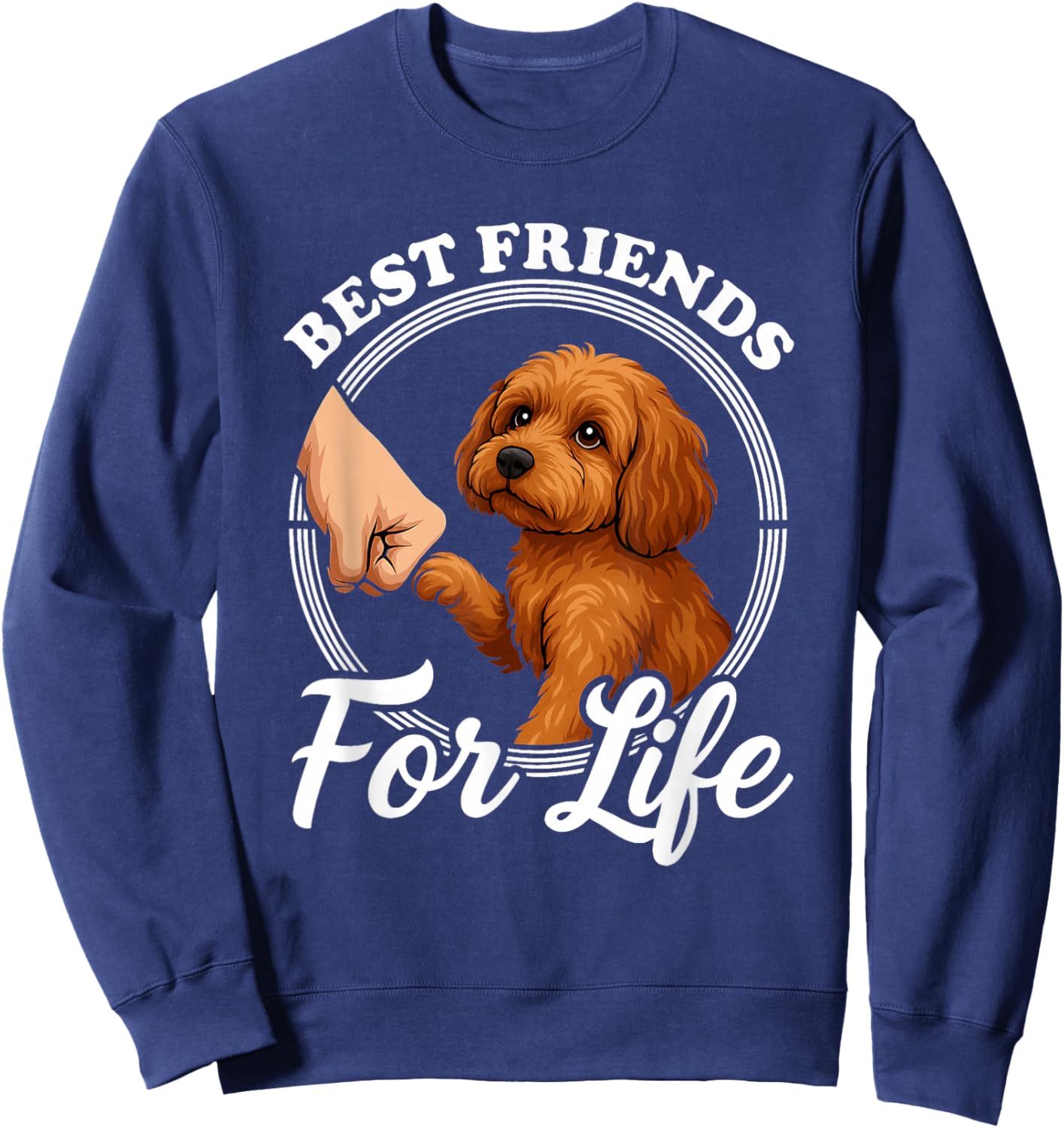 Cavapoo Lover Design Beautiful Cavapoo Dog Sweatshirt - Sweatshirt | Navy