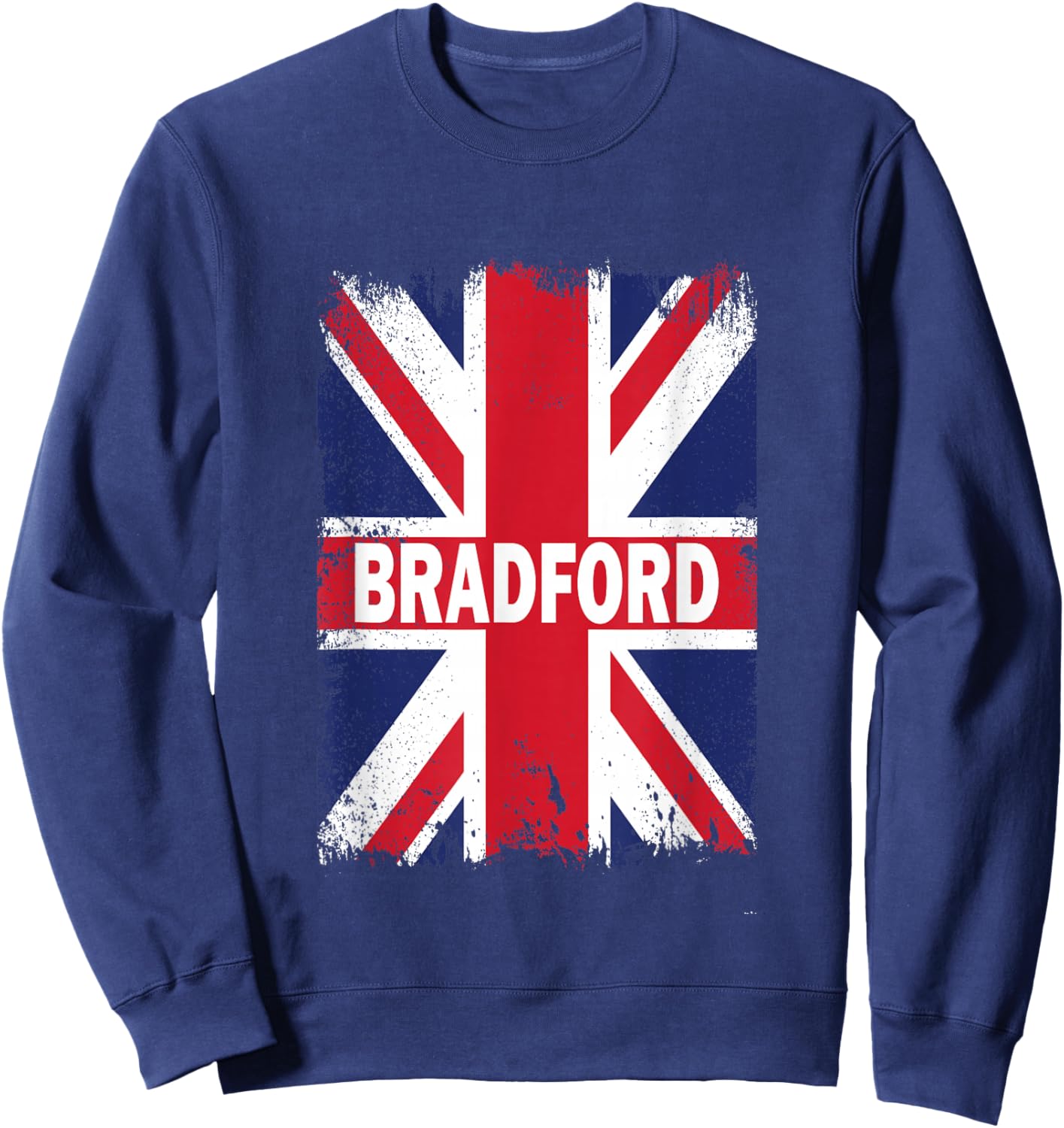 Bradford – Vintage Union Jack British Flag Sweatshirt - Sweatshirt | Navy
