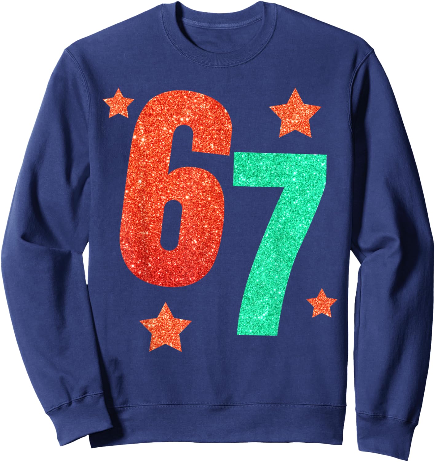 Funny Six Seven 6 7 Meme Trendy Halloween Costume Women Sweatshirt - Sweatshirt | Navy