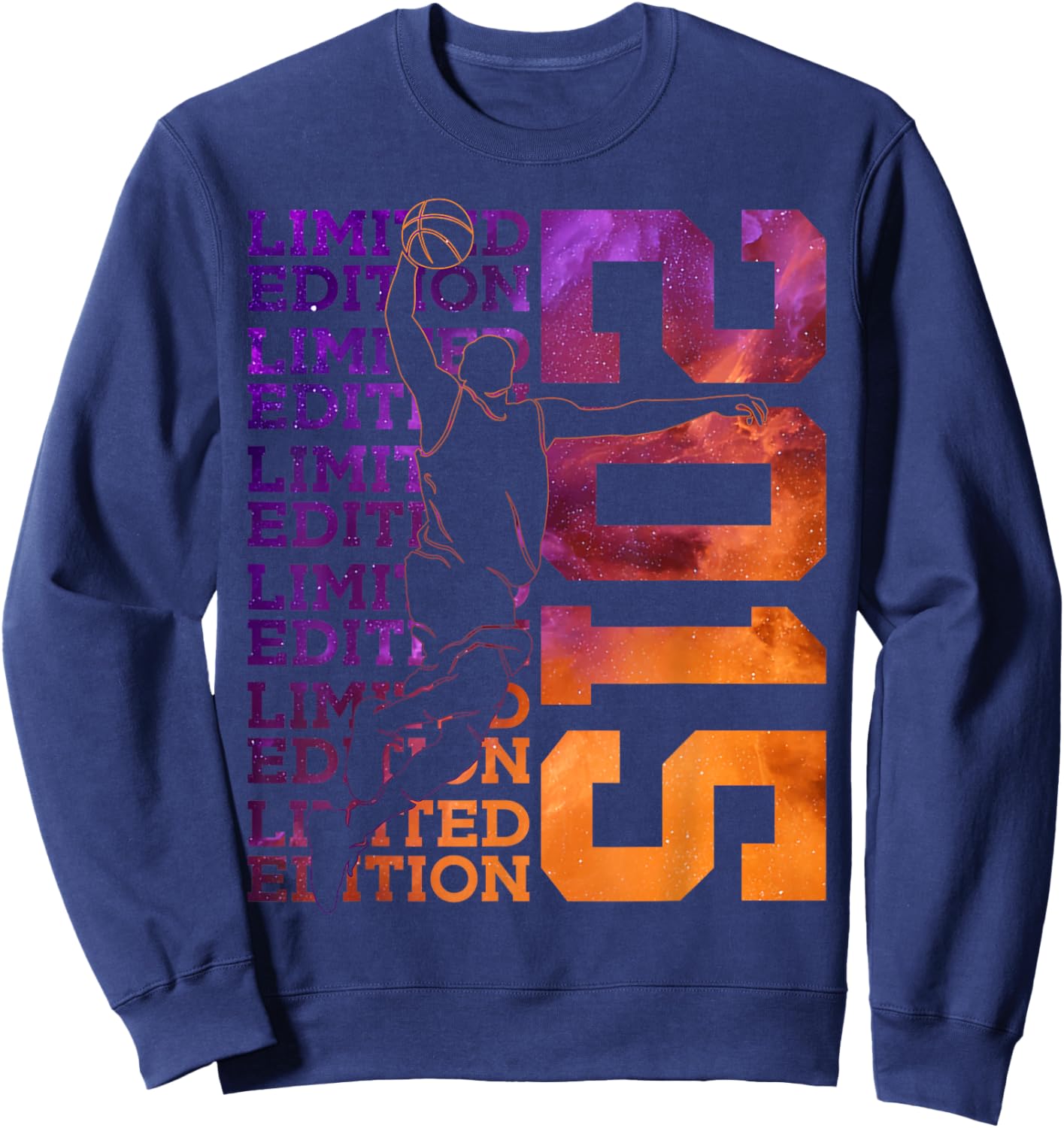 Limited Edition 2015 Basketball 11TH Birthday Sweatshirt - Sweatshirt | Navy