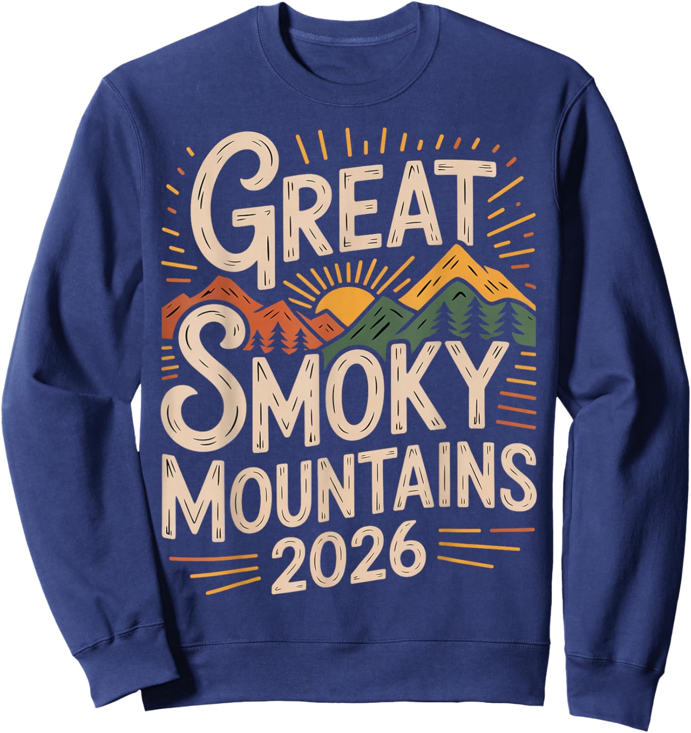 Gatlinburg Smoky Mountains 2026 Family Vacation Sweatshirt - Sweatshirt | Navy