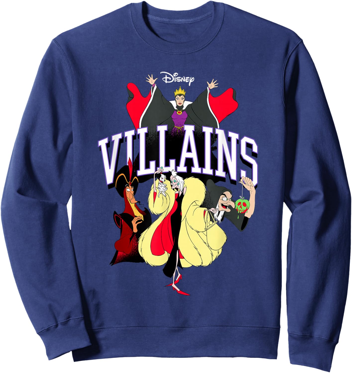 Disney Villains Evil Queen Cruella Jafar Witch Squad Sweatshirt - Sweatshirt | Navy