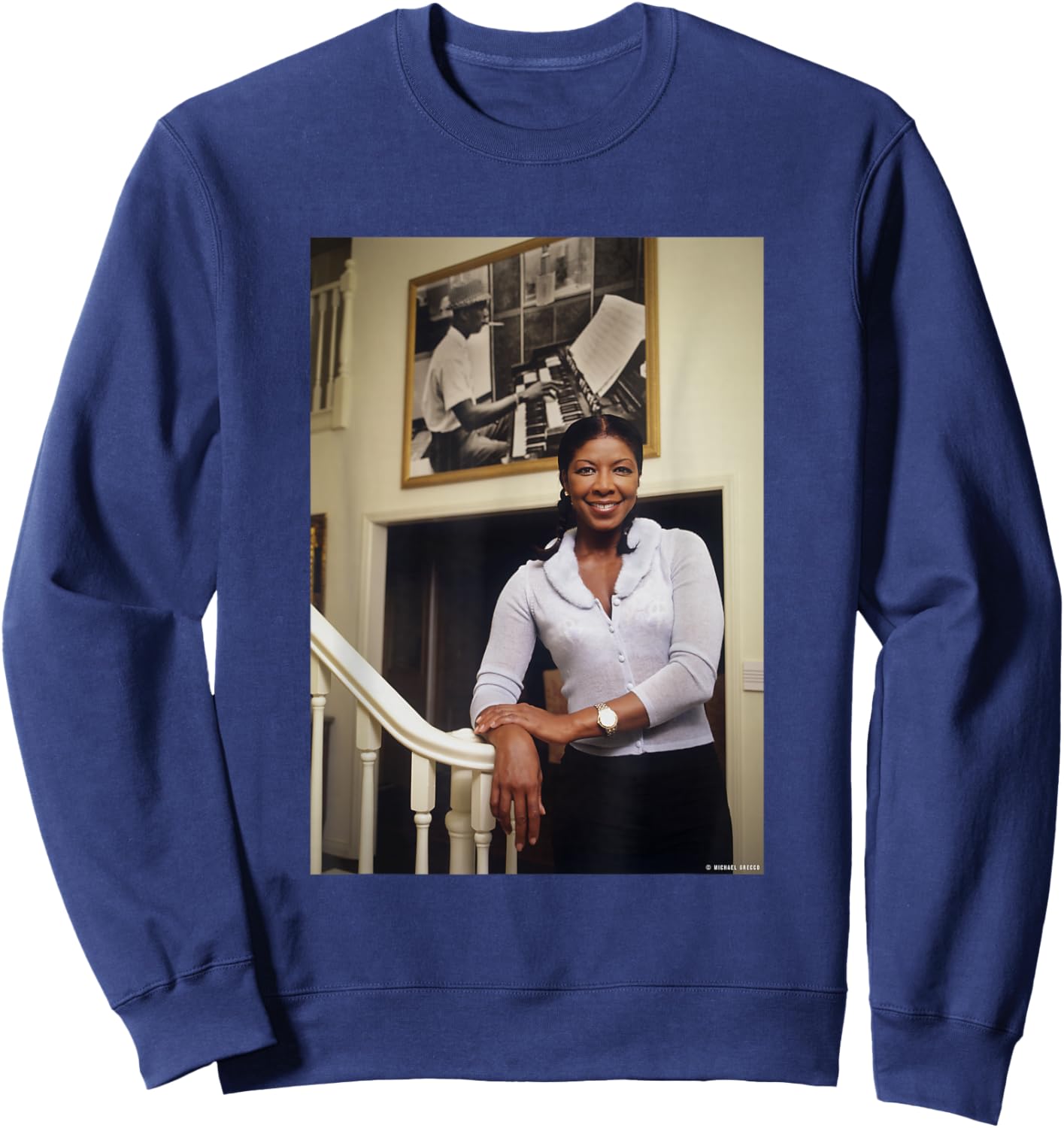 Natalie Cole This Will Be Singer by Michael Grecco Sweatshirt - Sweatshirt | Navy