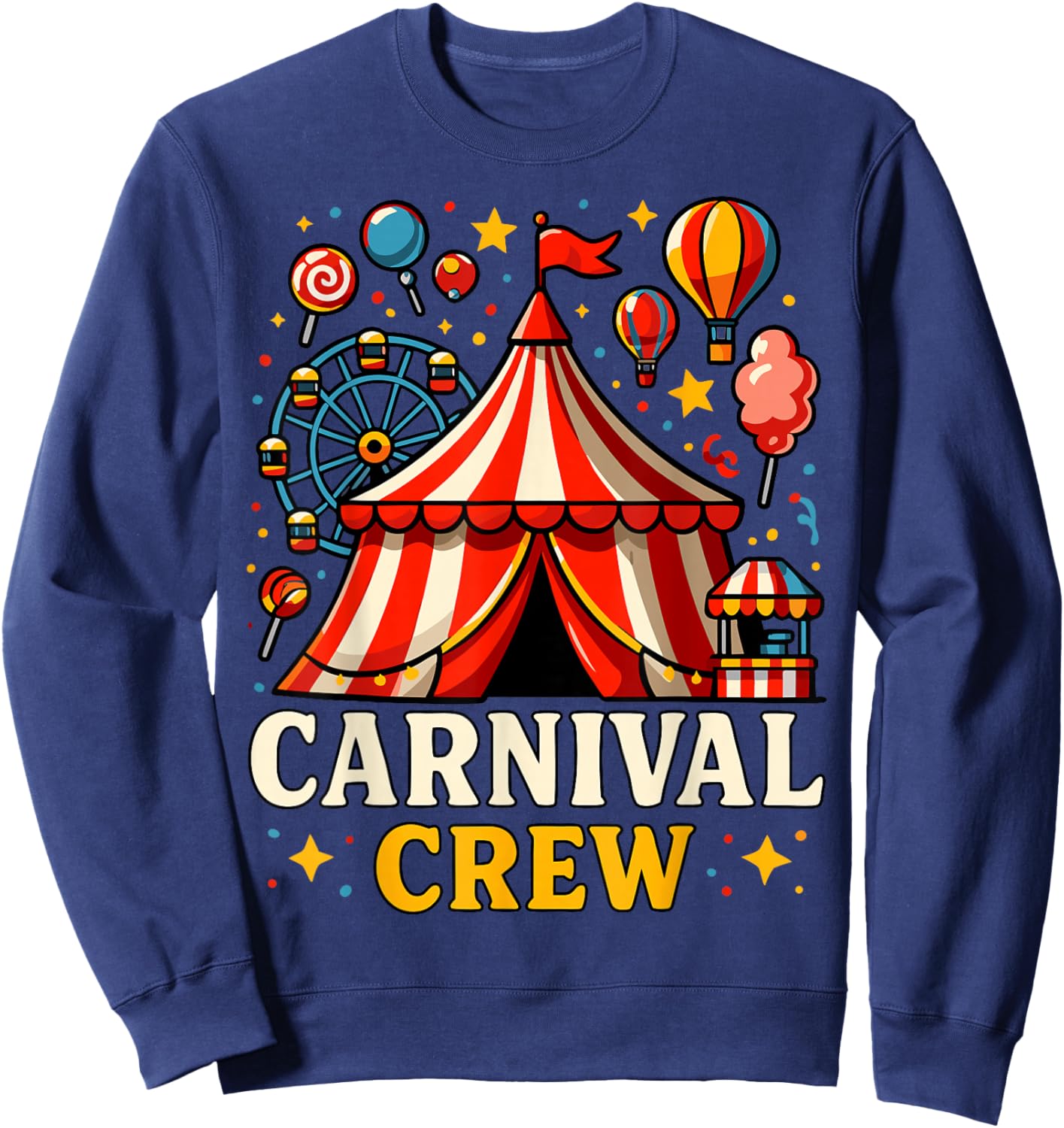 Funny Costume Party Carnival Crew Sweatshirt - Sweatshirt | Navy