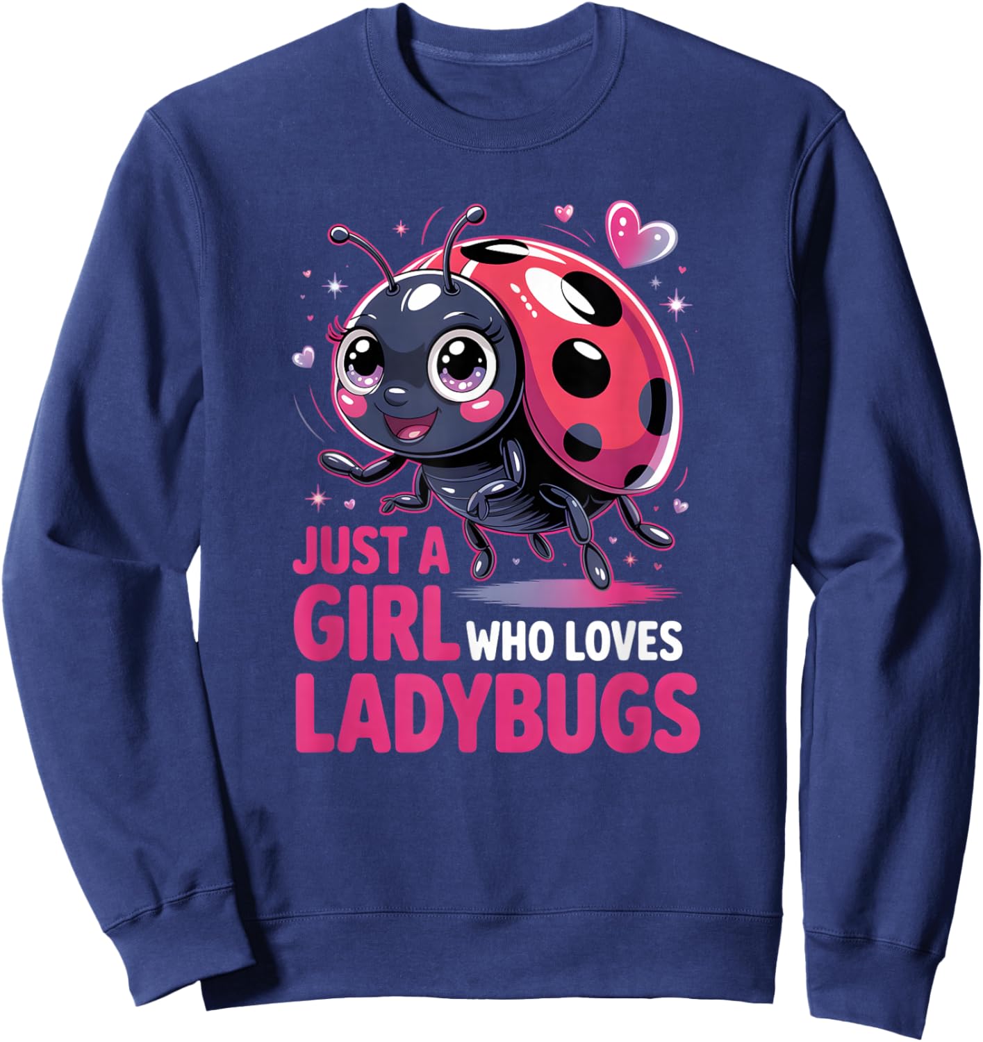 Girls Ladybug Sweatshirt - Sweatshirt | Navy