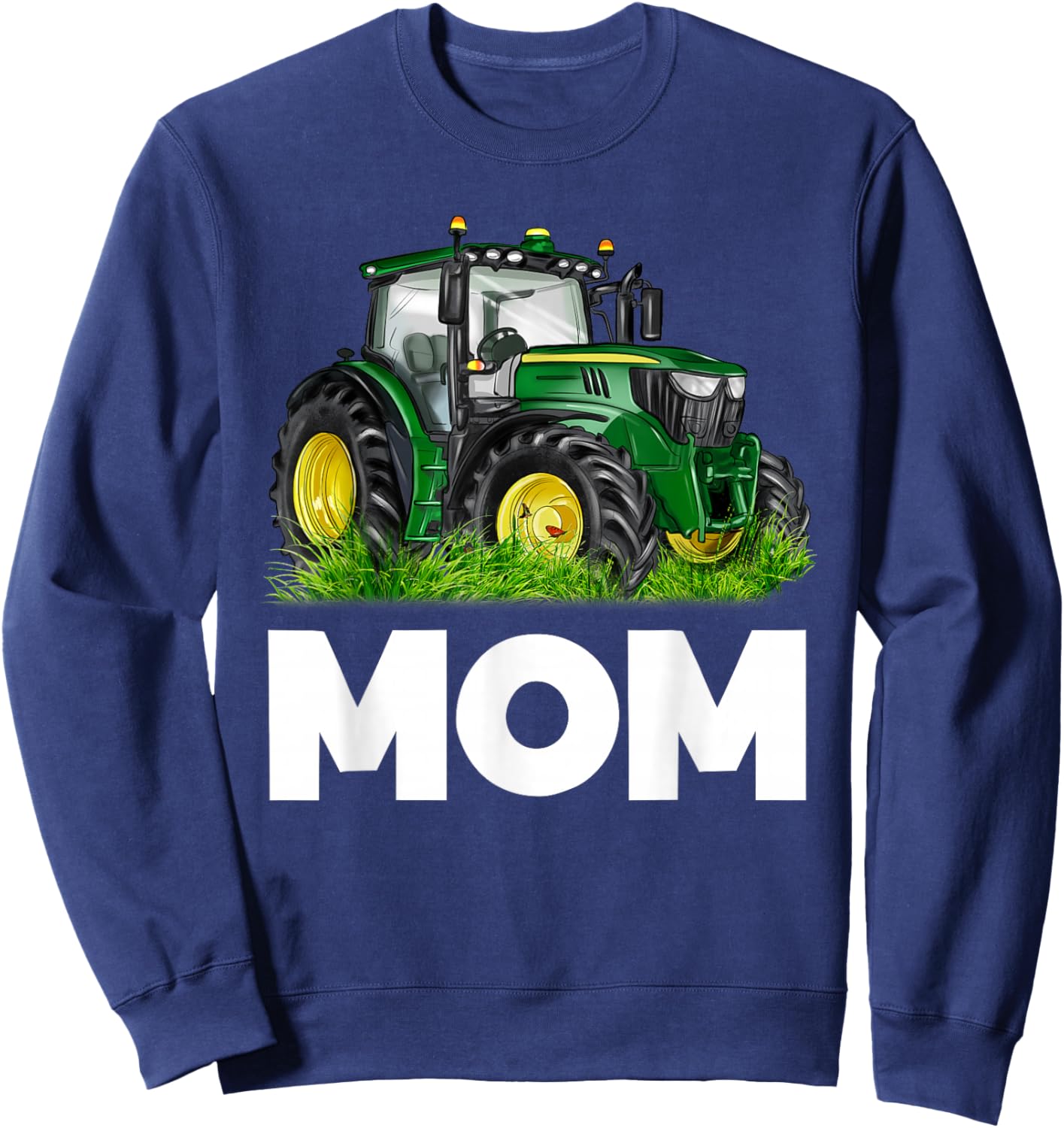 Mom It's My Birthday Tractor Family Group Matching Sweatshirt - Sweatshirt | Navy